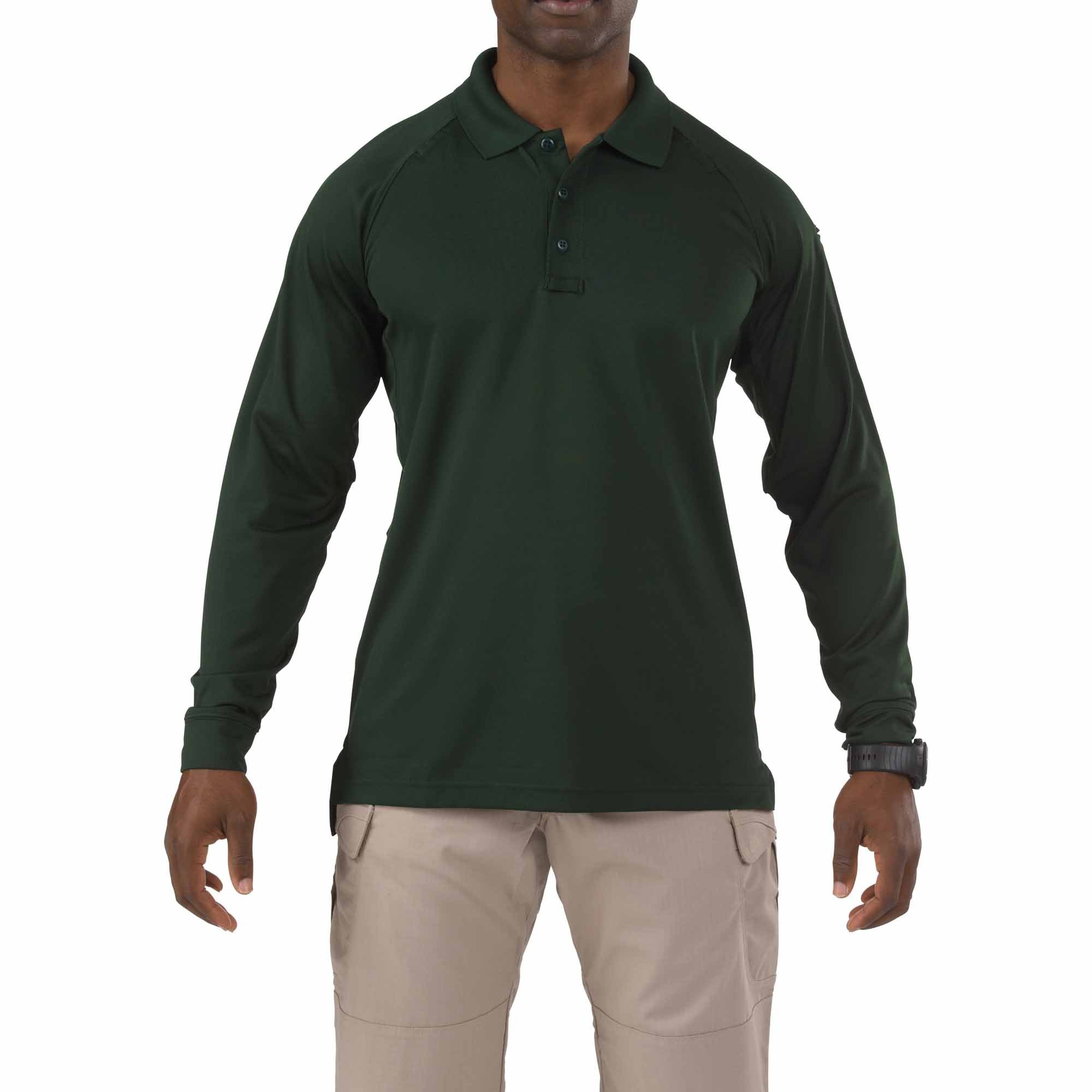 5.11 Tactical Men's Performance Long Sleeve Polo, 100% Polyester, Style 72049 - Picture 16 of 19