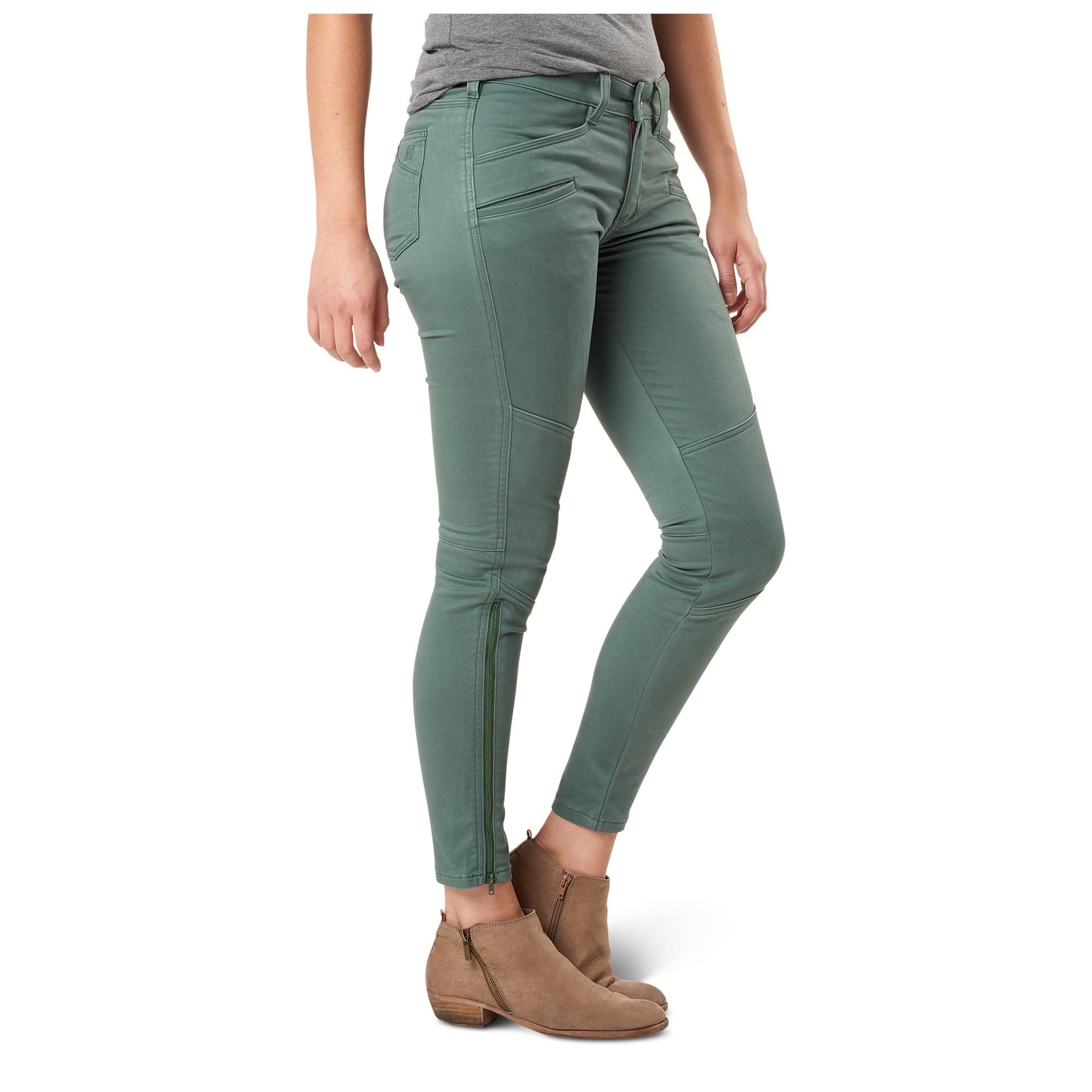 5.11 Tactical Women's Wyldcat Pants, Zippered Leg Gusset Bottoms, Style  64019
