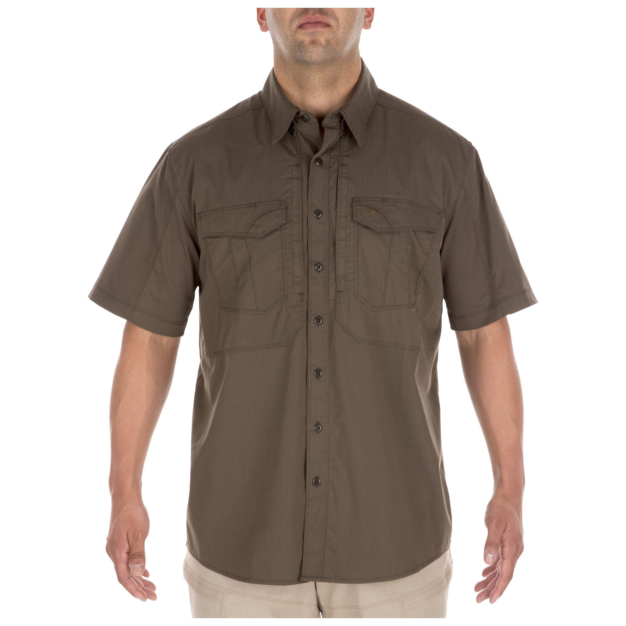 5.11 Tactical Mens Button Down Short Sleeve Shirt Pocket Stryke, Style 71354ABR - Picture 8 of 8