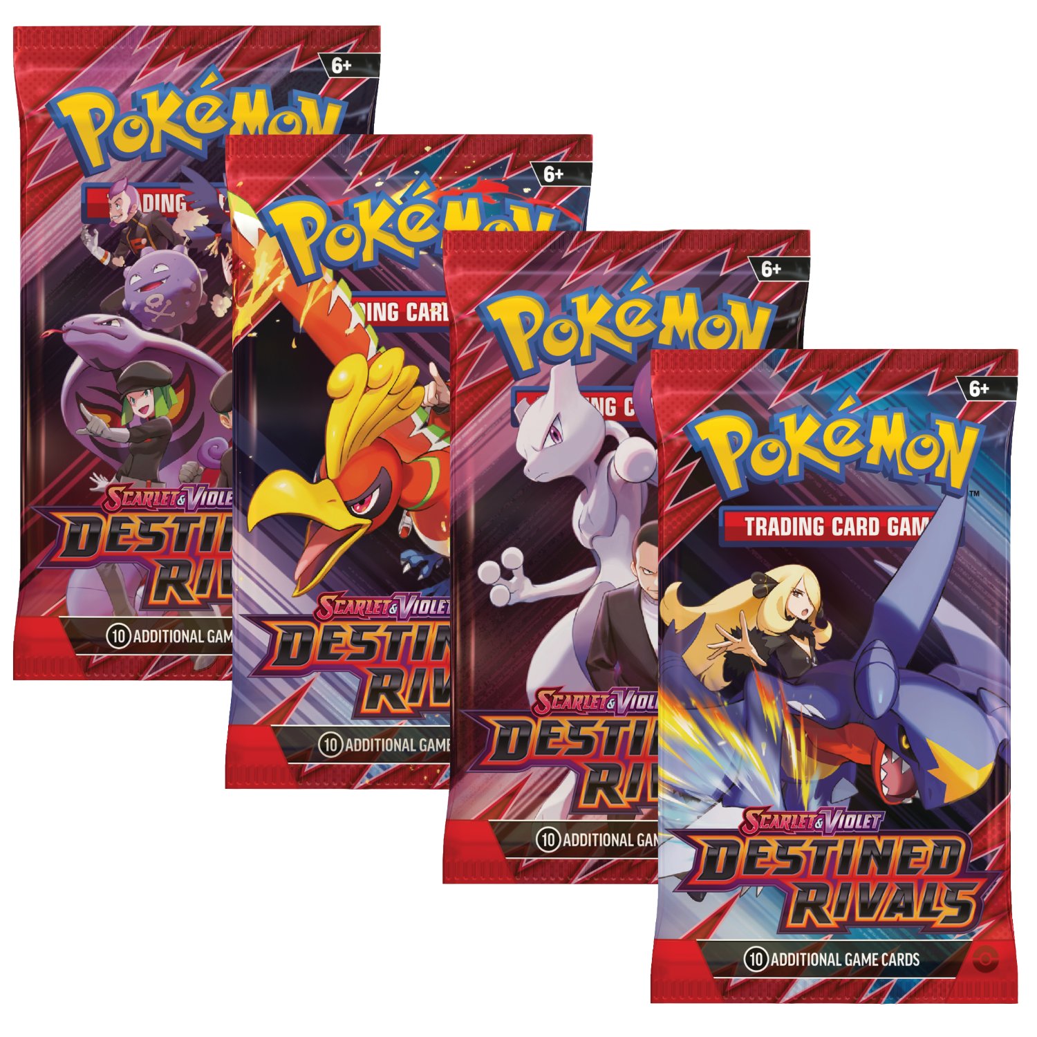 Pokemon SV10 Destined Rivals Art Set (4 Sleeved Booster