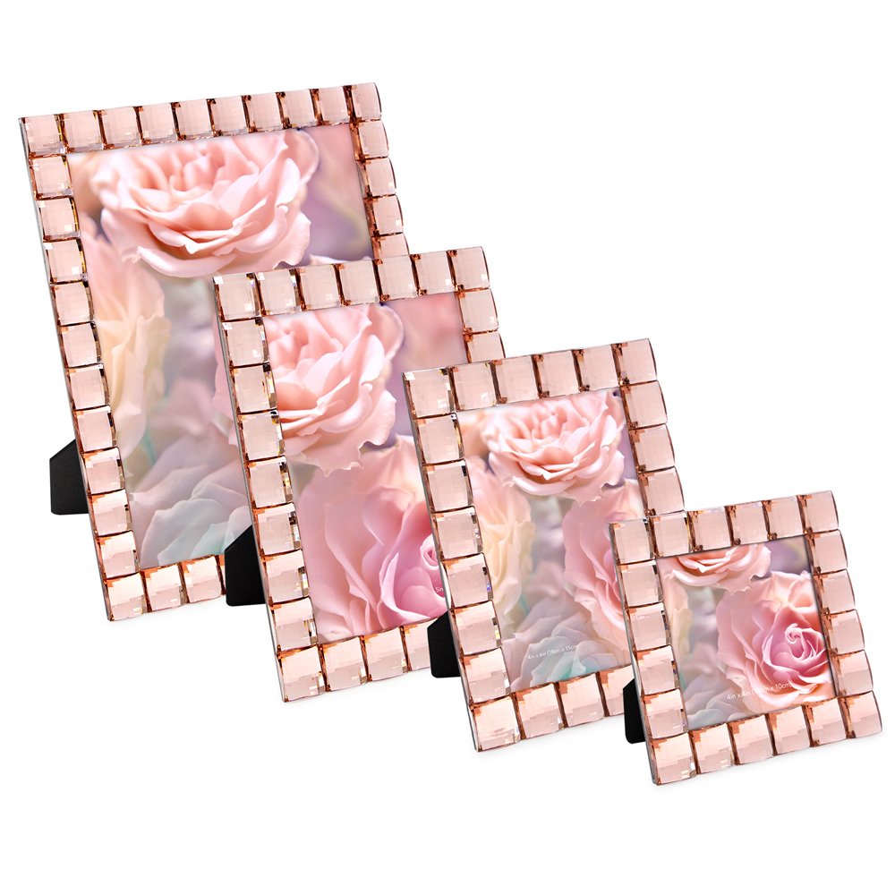 Isaac Jacobs Decorative Sparkling Light Blue Jewel Picture Frame, Photo... - Picture 33 of 37