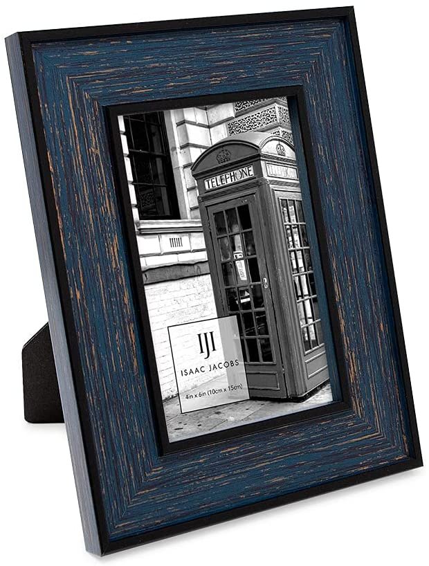 Isaac Jacobs (Vertical & Horizontal) Double Border Picture Frame w/ Black Easel - Picture 23 of 24