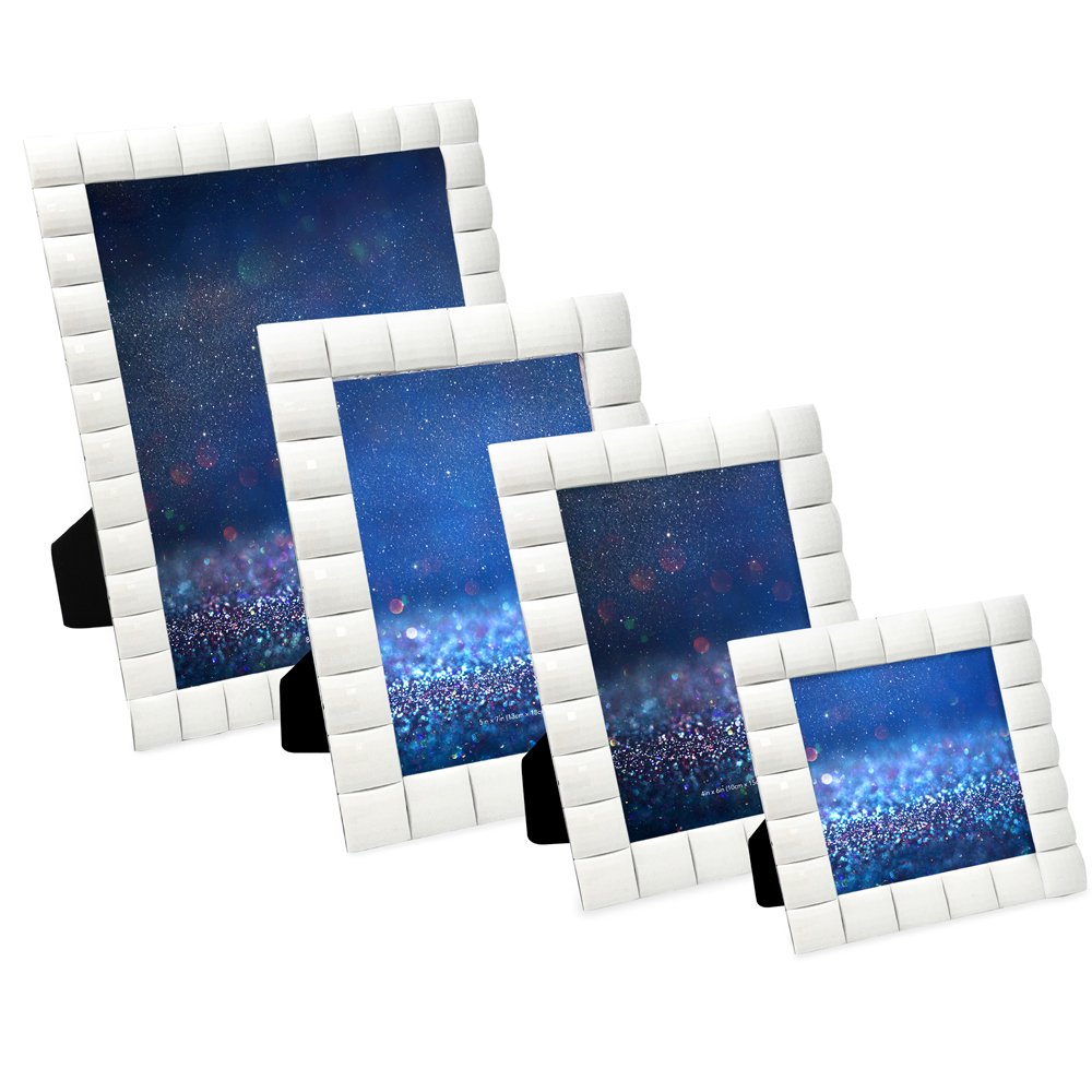 Isaac Jacobs Decorative Sparkling Light Blue Jewel Picture Frame, Photo... - Picture 37 of 37