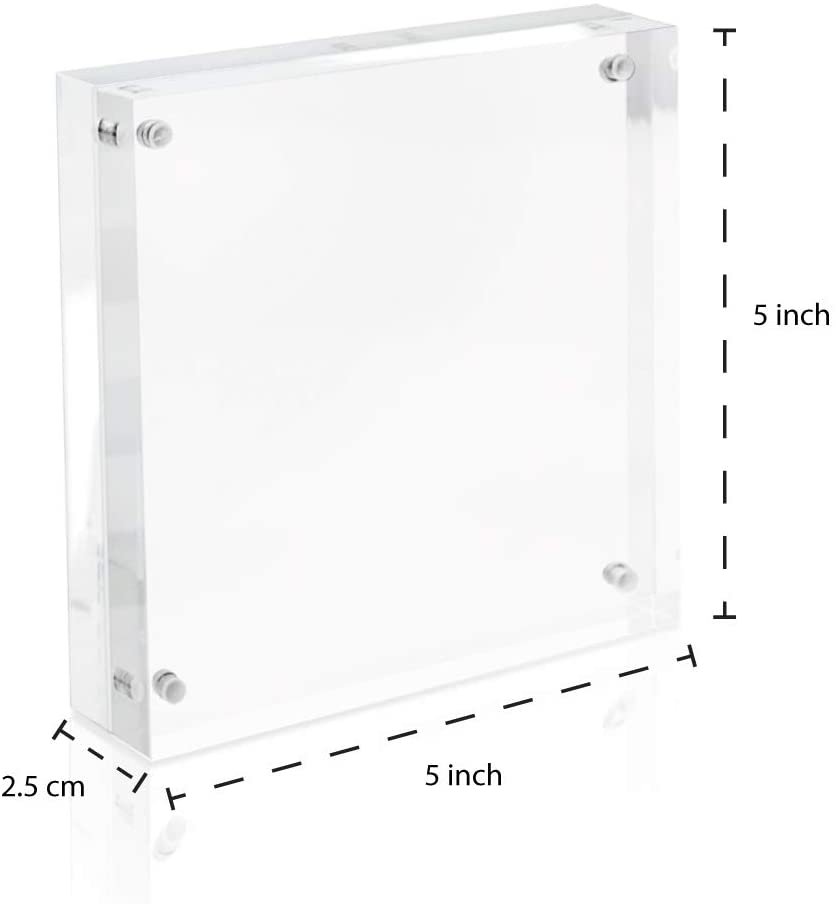 Isaac Jacobs Super Thick Acrylic Magnetic Block Frame