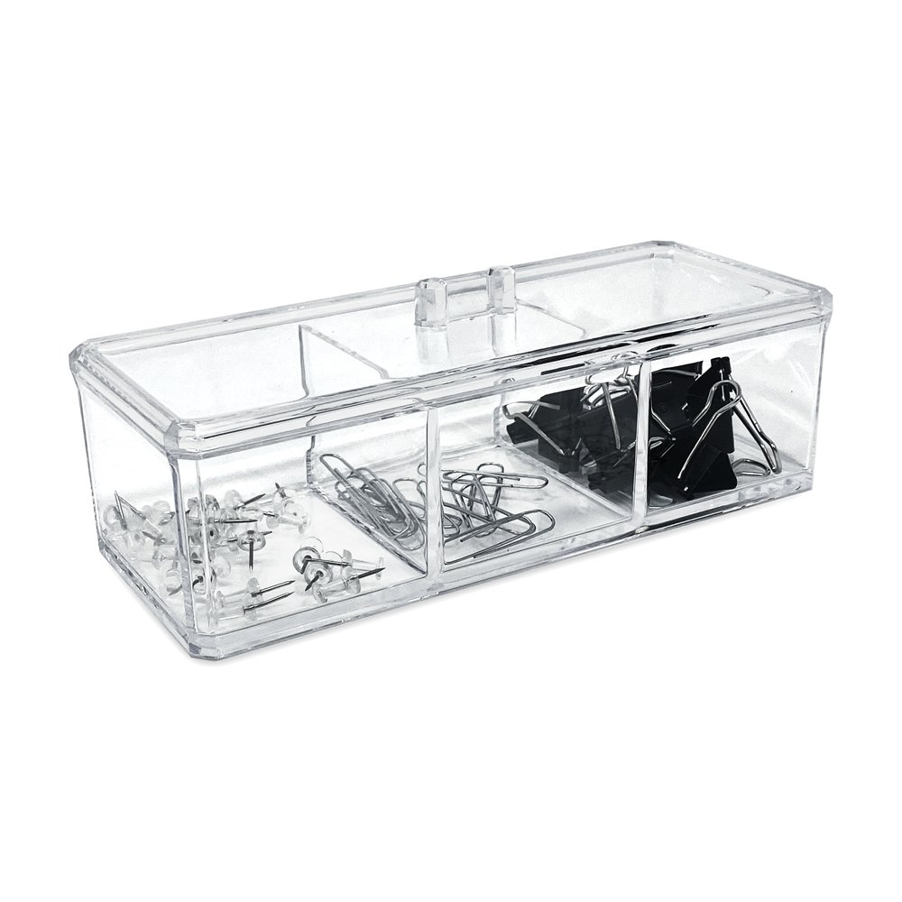 Isaac Jacobs 8-Compartment Clear Acrylic Drawer Organizer (13