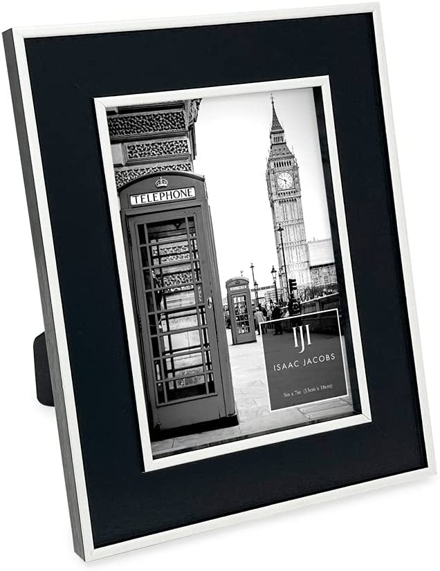 Isaac Jacobs (Vertical & Horizontal) Double Border Picture Frame w/ Black Easel - Picture 21 of 24