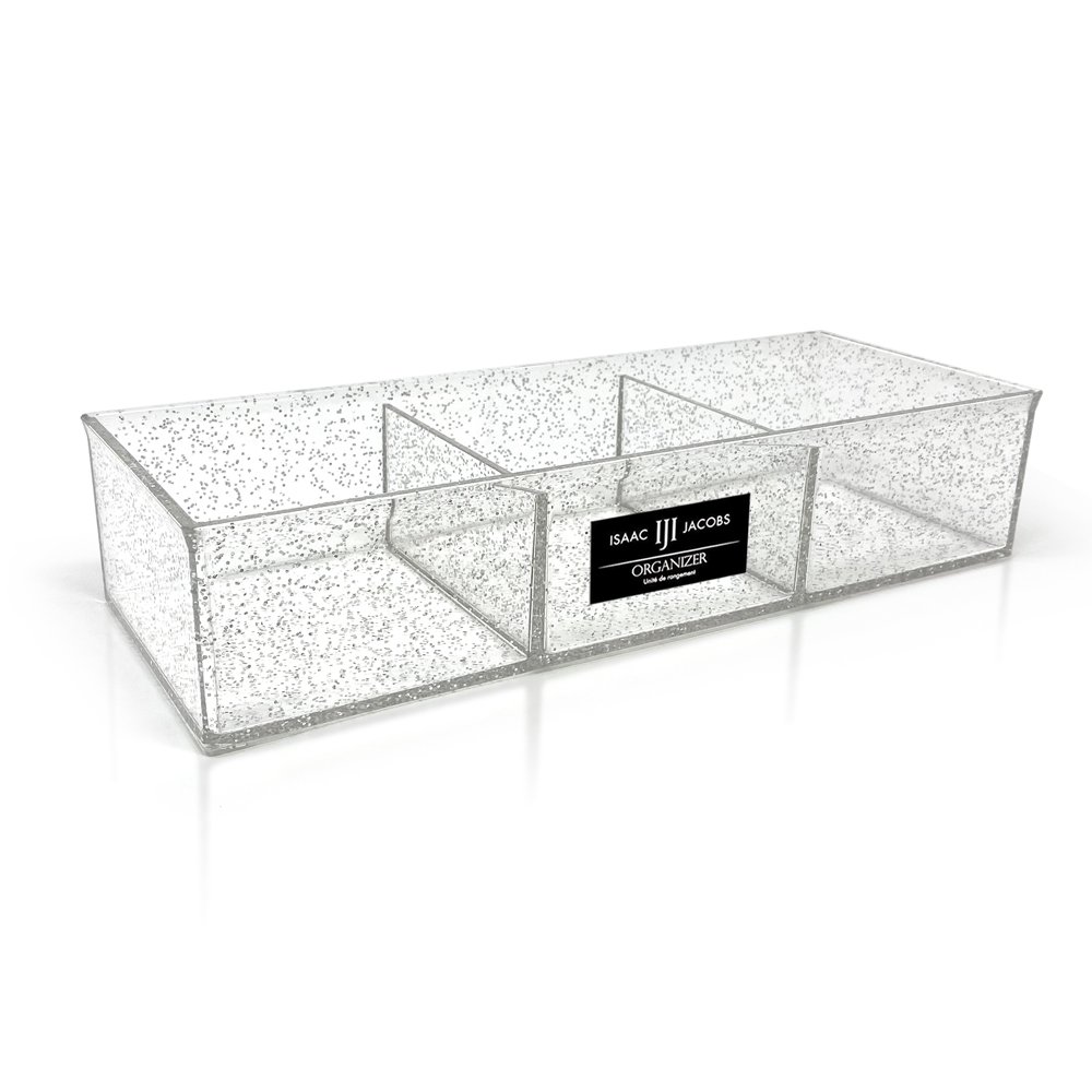 Isaac Jacobs 6-Tray Clear Stackable Acrylic Organizer Set
