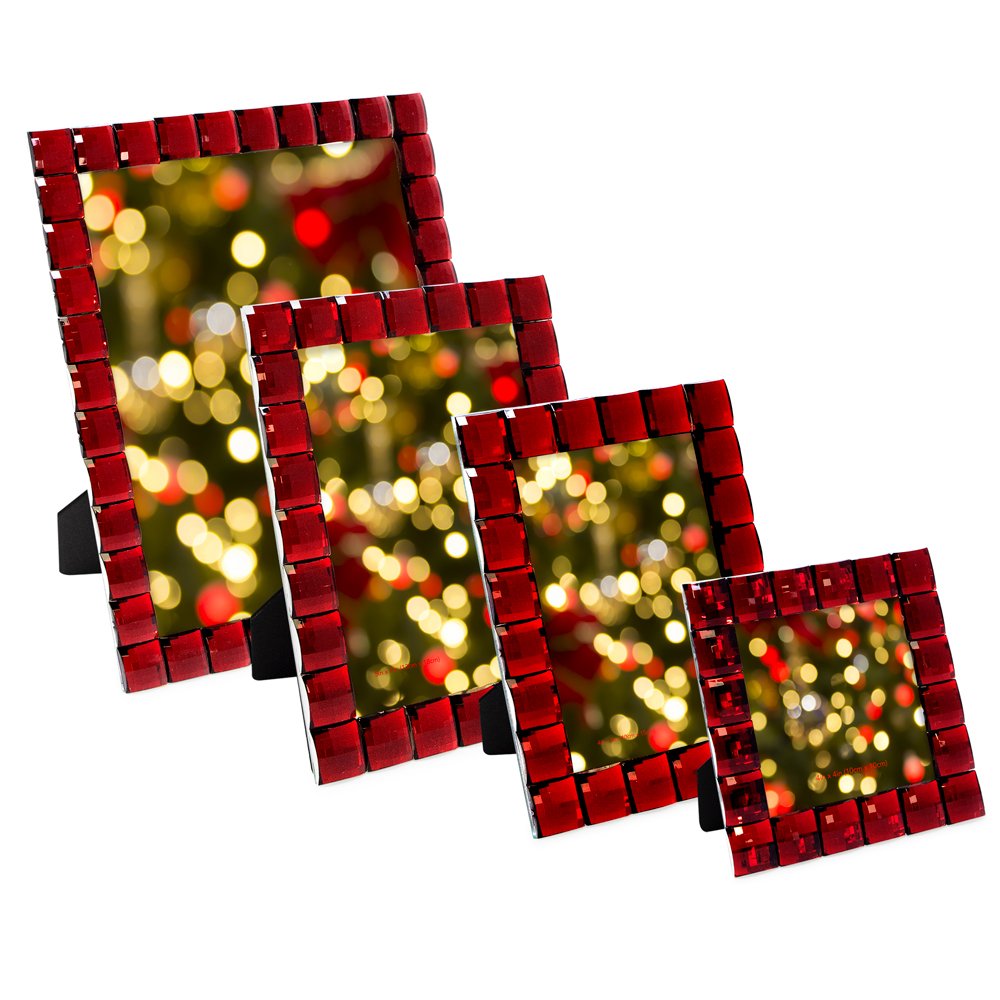 Isaac Jacobs Decorative Sparkling Light Blue Jewel Picture Frame, Photo... - Picture 34 of 37