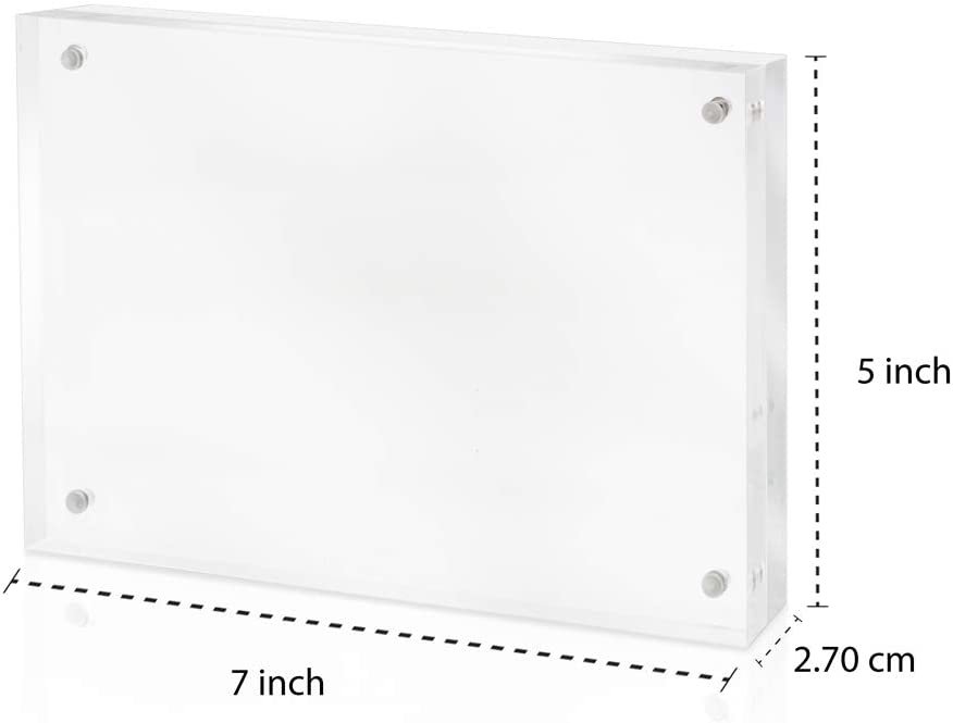 Isaac Jacobs Super Thick Acrylic Magnetic Block Frame