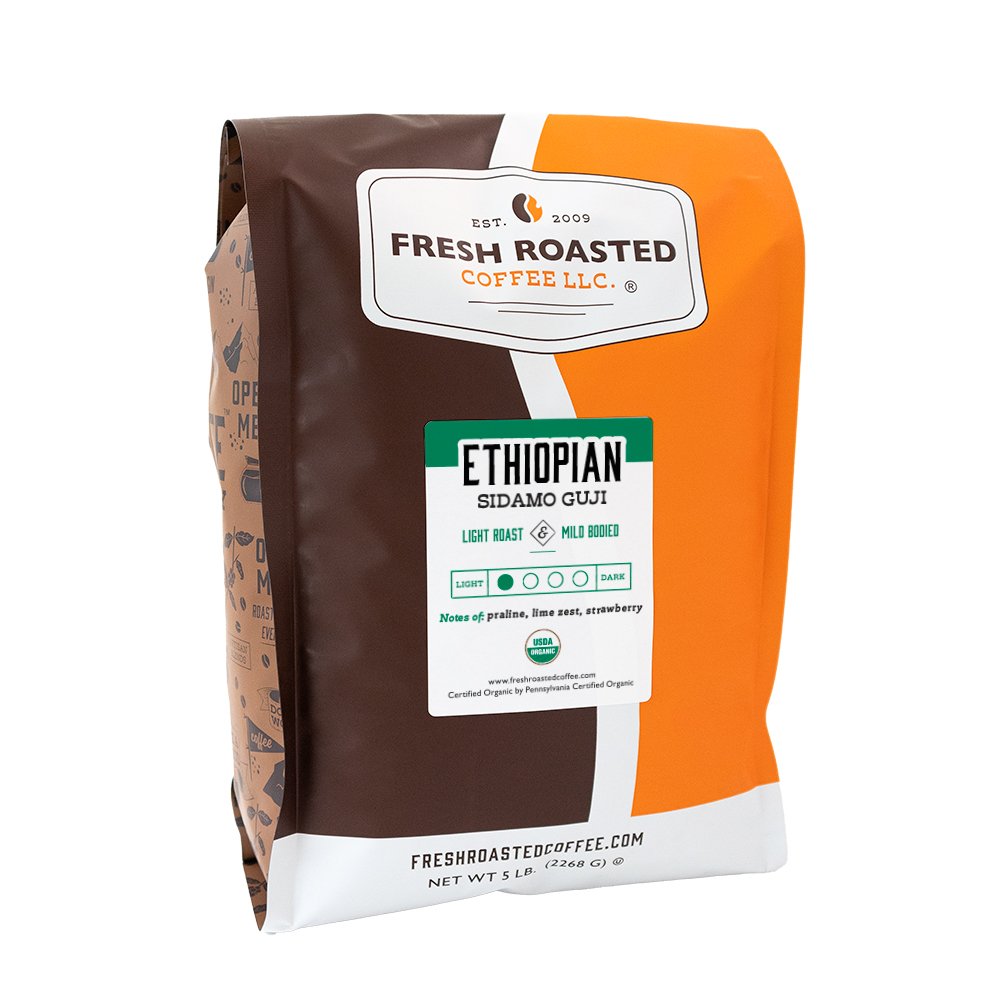 Organic Ethiopian Sidamo Guji | Whole Bean Coffee | Fresh Roasted Coffee - Picture 7 of 10