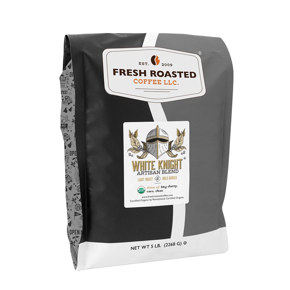 White Knight Artisan Blend | Organic Whole Bean Coffee | Fresh Roasted Coffee