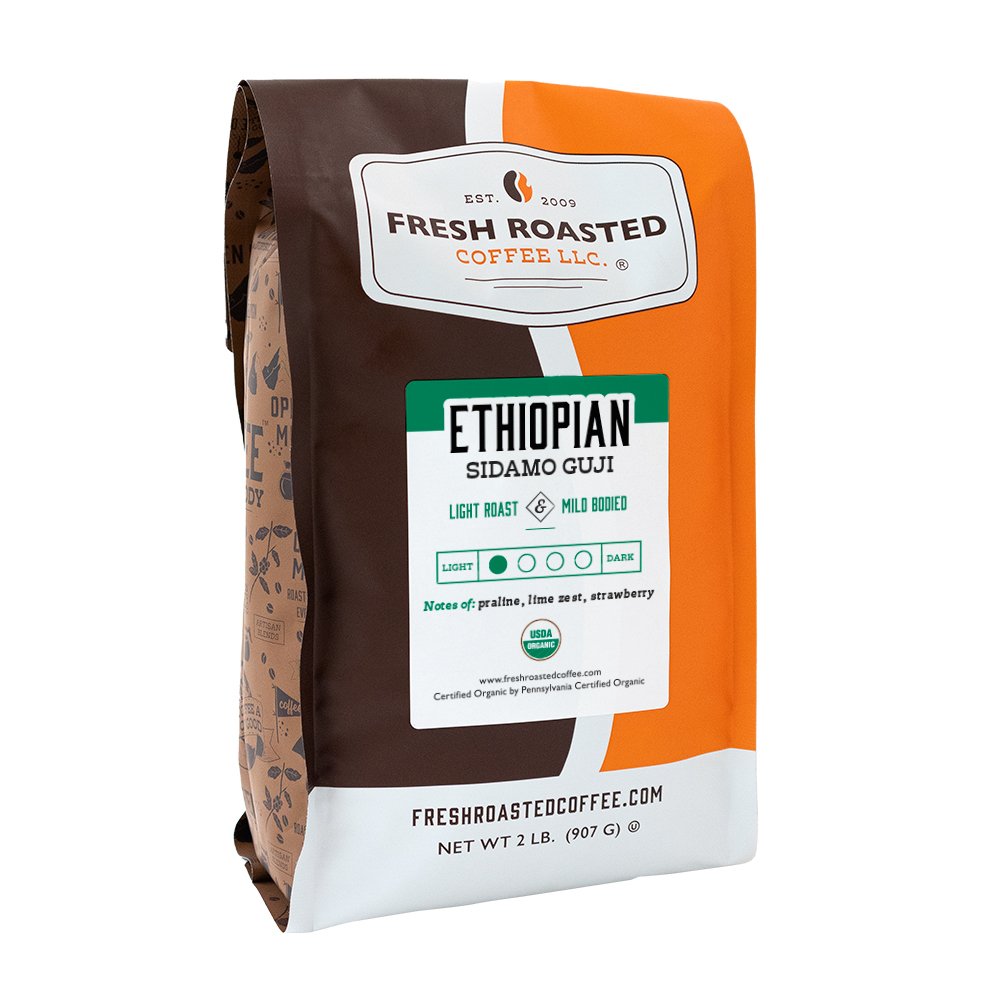 Organic Ethiopian Sidamo Guji | Whole Bean Coffee | Fresh Roasted Coffee - Picture 3 of 10