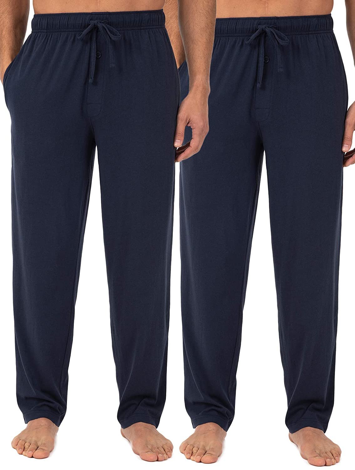 1 & 2 Packs Fruit of the Loom Men's Extended Sizes Jersey Knit Sleep Pant 