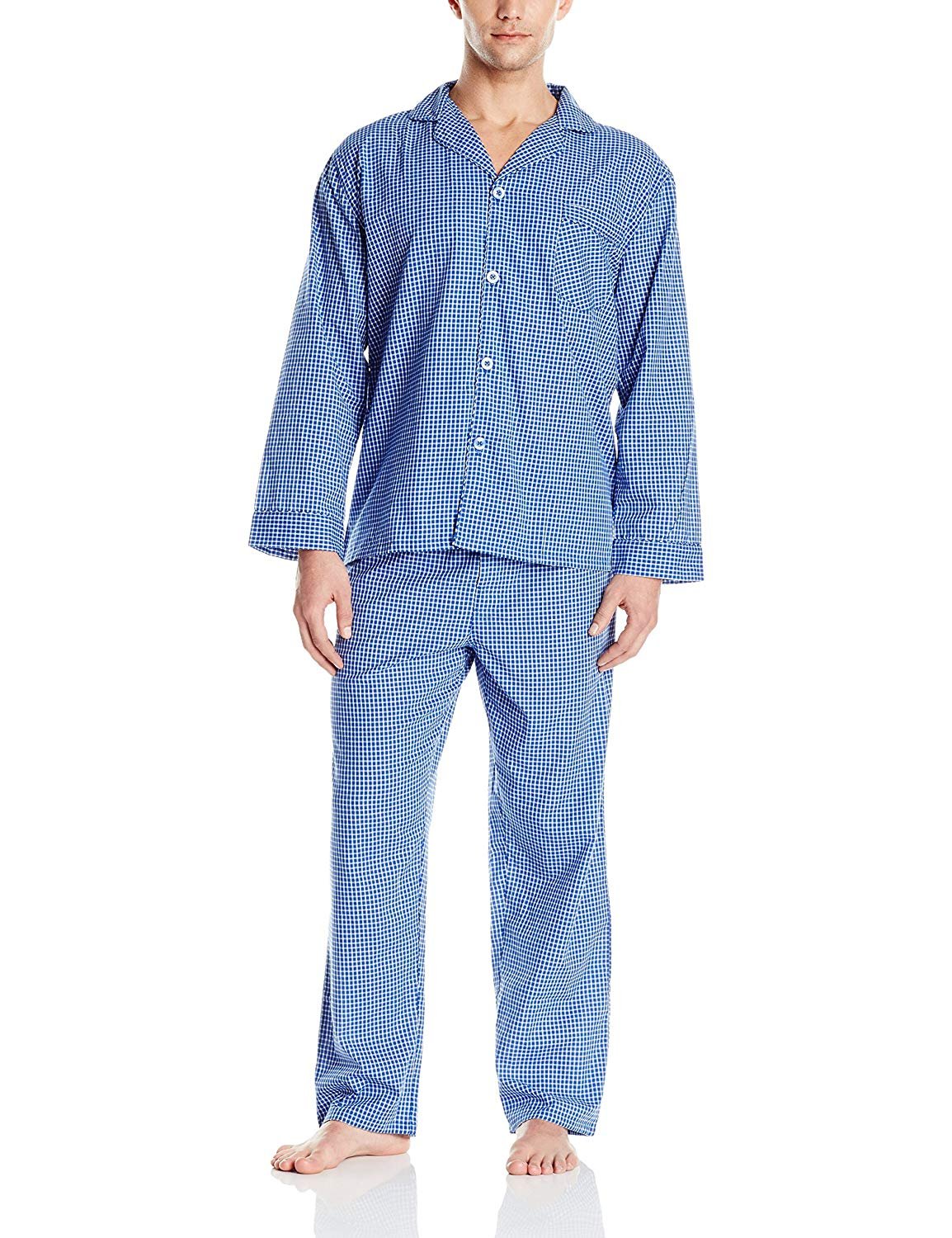 Hanes Men's Woven Plain-Weave Pajama Set | eBay
