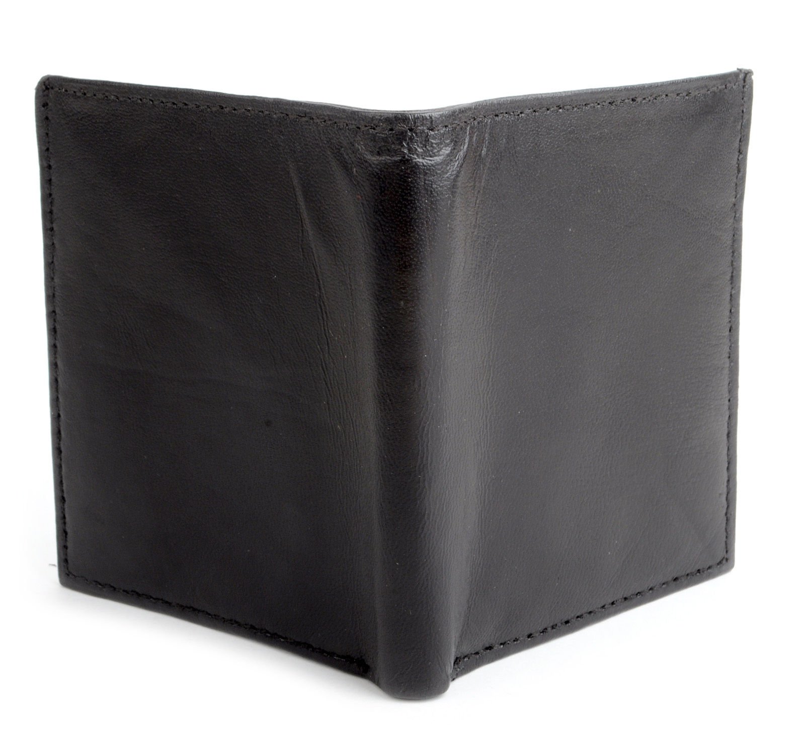 Men&#39;s Genuine Leather Hipster Vertical Bi-Fold Wallet (MGLW309) | eBay