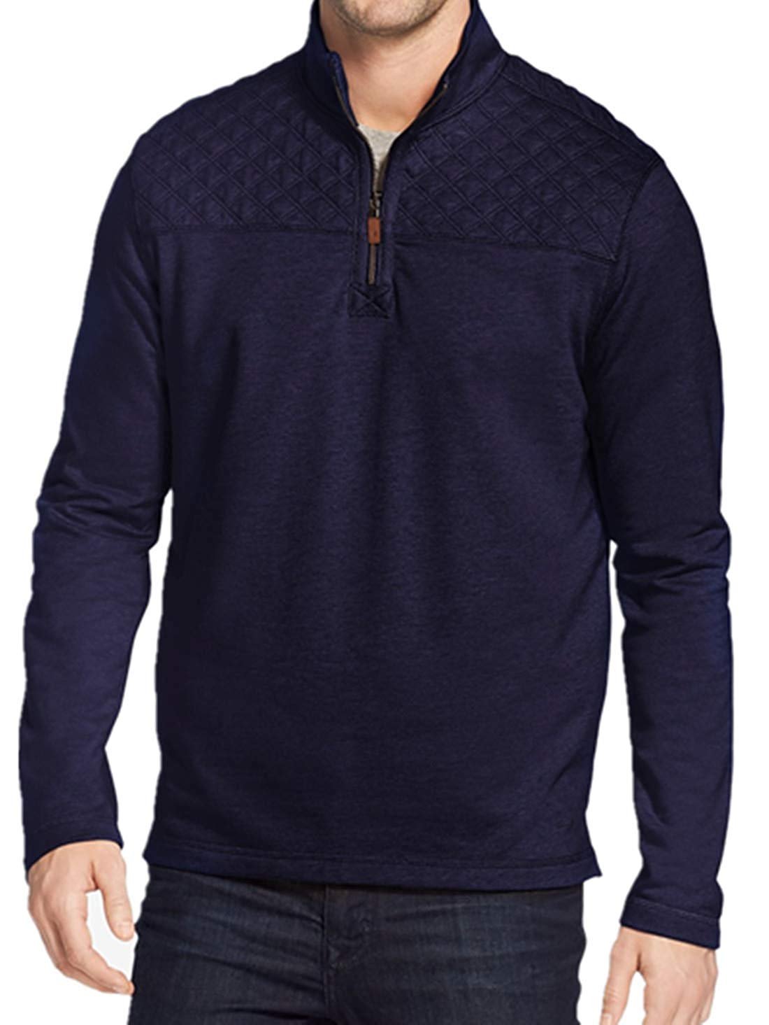 G.H. Bass & Co. Men's Quarter-Zip Fleece Pullover | eBay