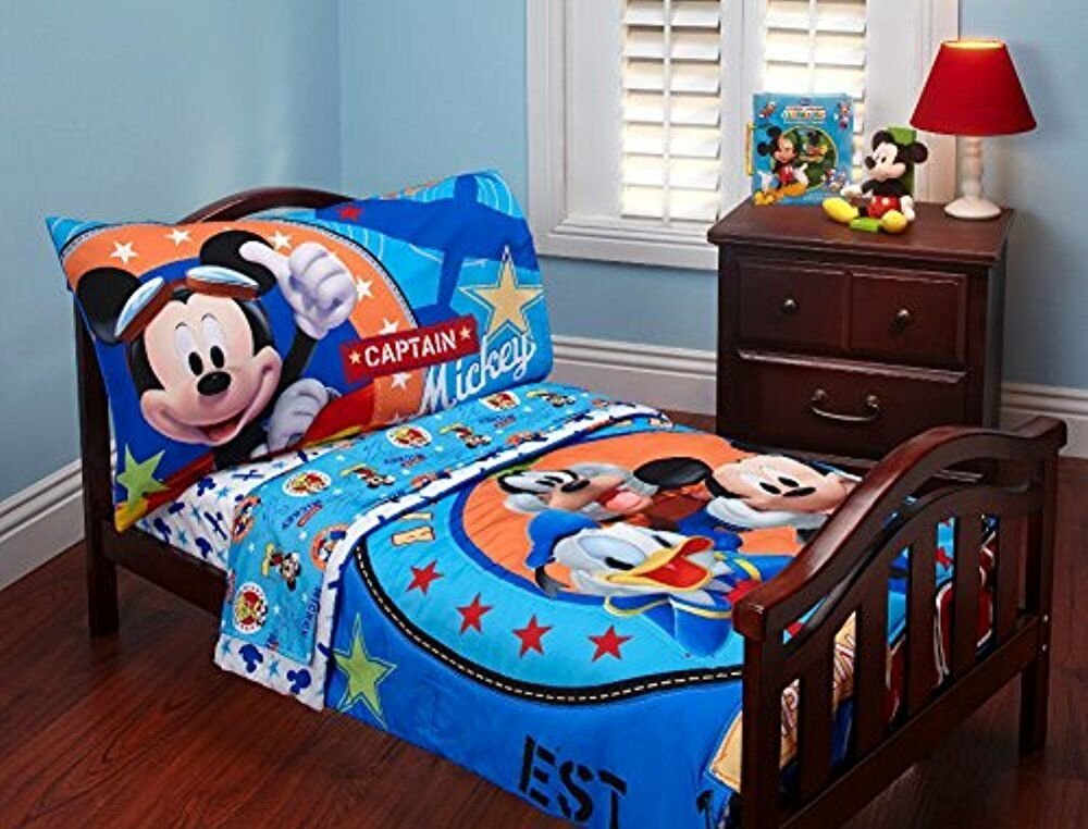 mickey mouse toddler bed mattress size