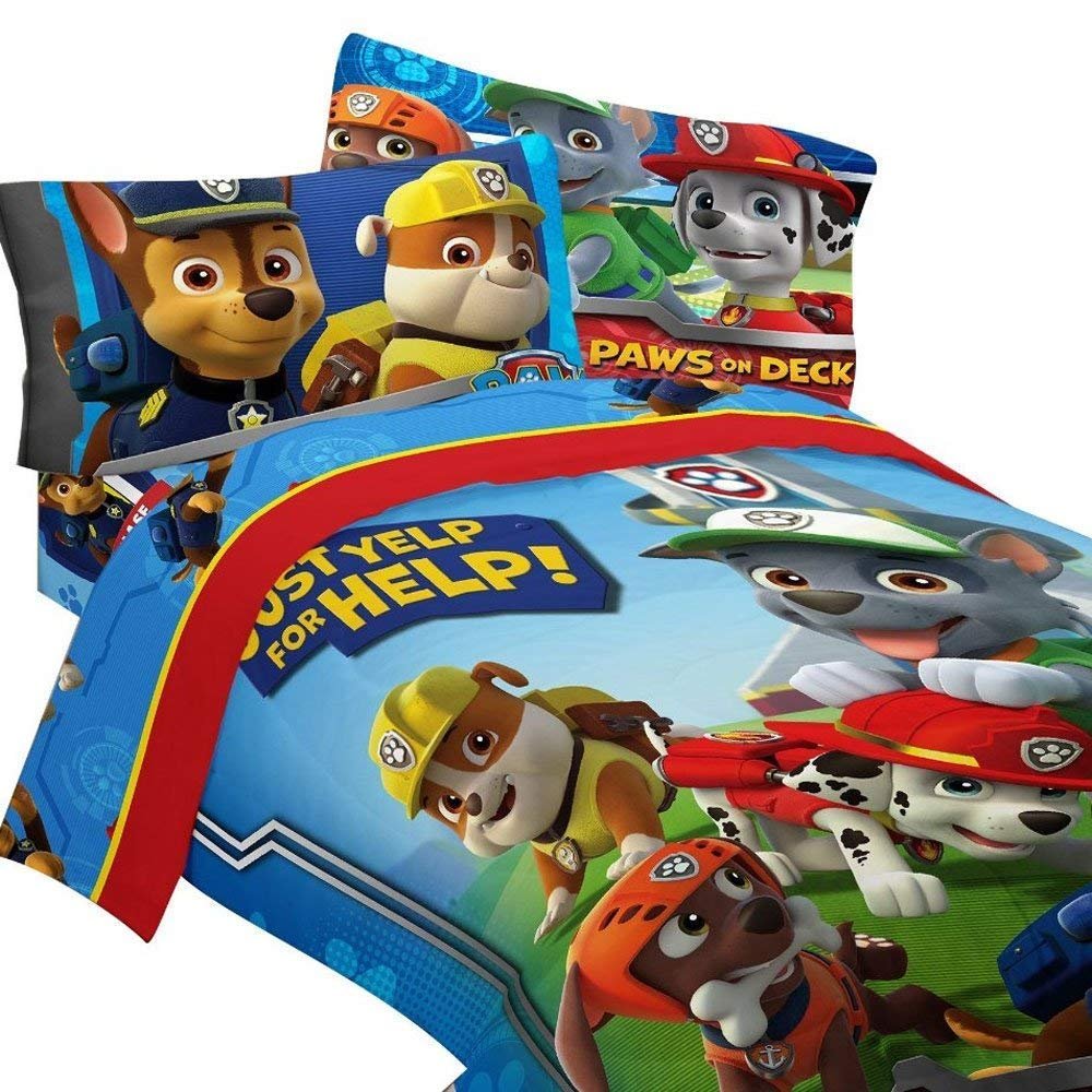 Nickelodeon 4pc Paw Patrol Twin Bedding Set Ruff Ruff ...