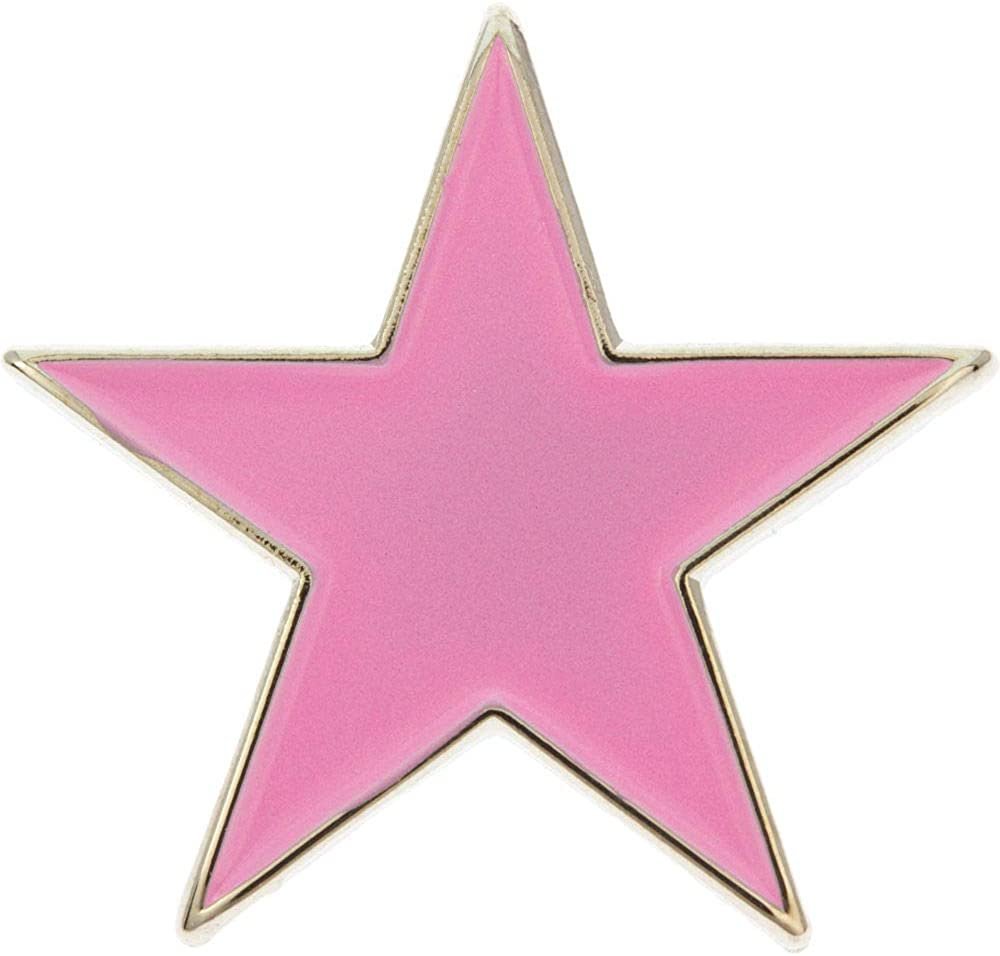Farbige Sterne Anstecknadeln (10er Pack) rot, rosa, blau (rot) - Bild 7 von 9