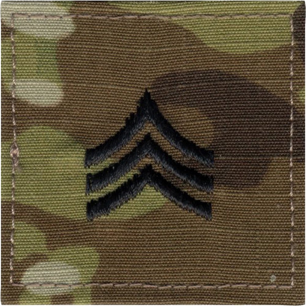 Multicam OCP Camo Rank Insignia Patch Ripstop US Made Military Camouflage Army