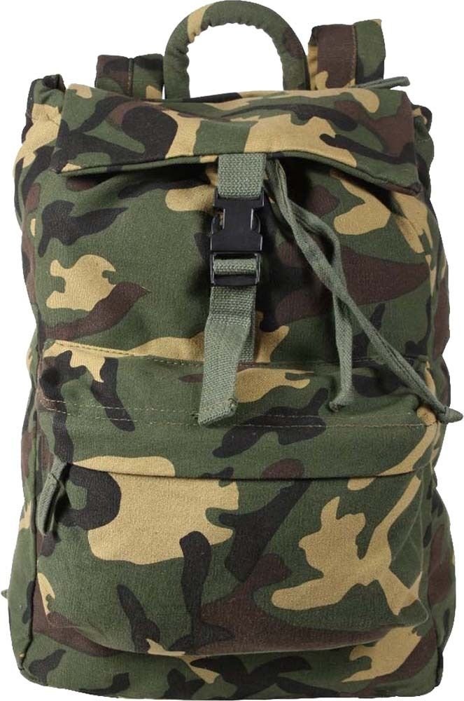 Heavy Canvas Day Pack Backpack Military Knapsack