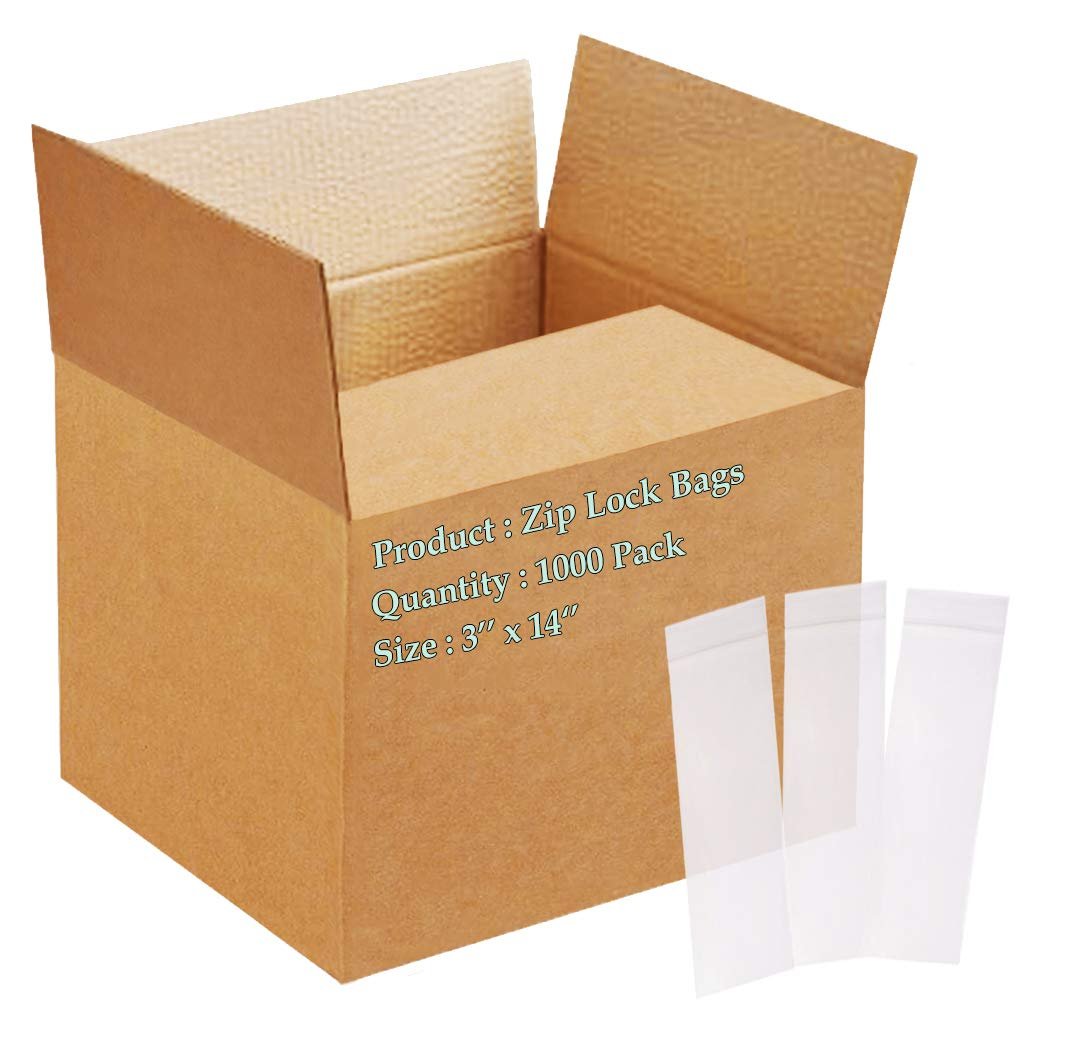 1000 Zip Lock Bags Clear Ultra Thick Seal Top Polyethylene Bags 2 Mil All Size - Picture 12 of 27