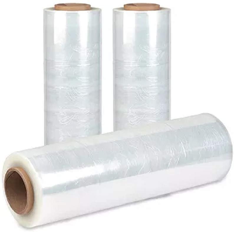 4-12 Rolls Cast Stretch Film 18 in x 1500 Feet Hand Stretch Film 80 Gauge Thick