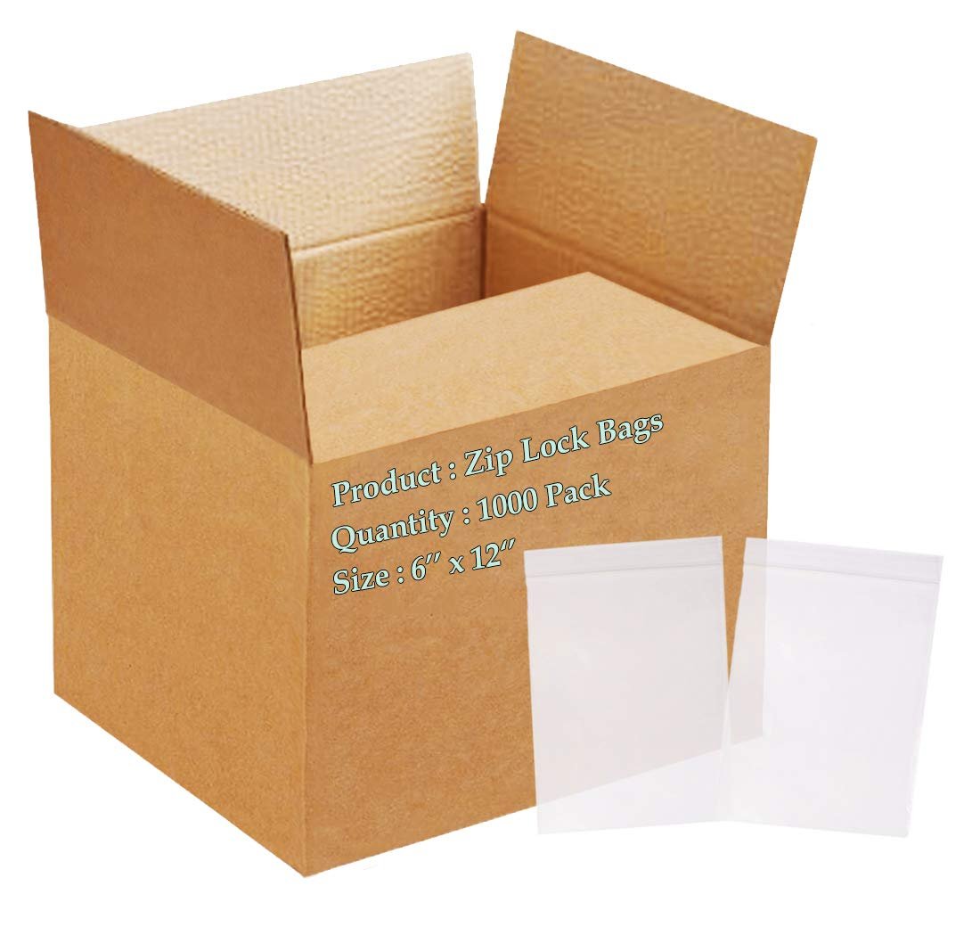 1000 Zip Lock Bags Clear Ultra Thick Seal Top Polyethylene Bags 2 Mil All Size - Picture 22 of 27