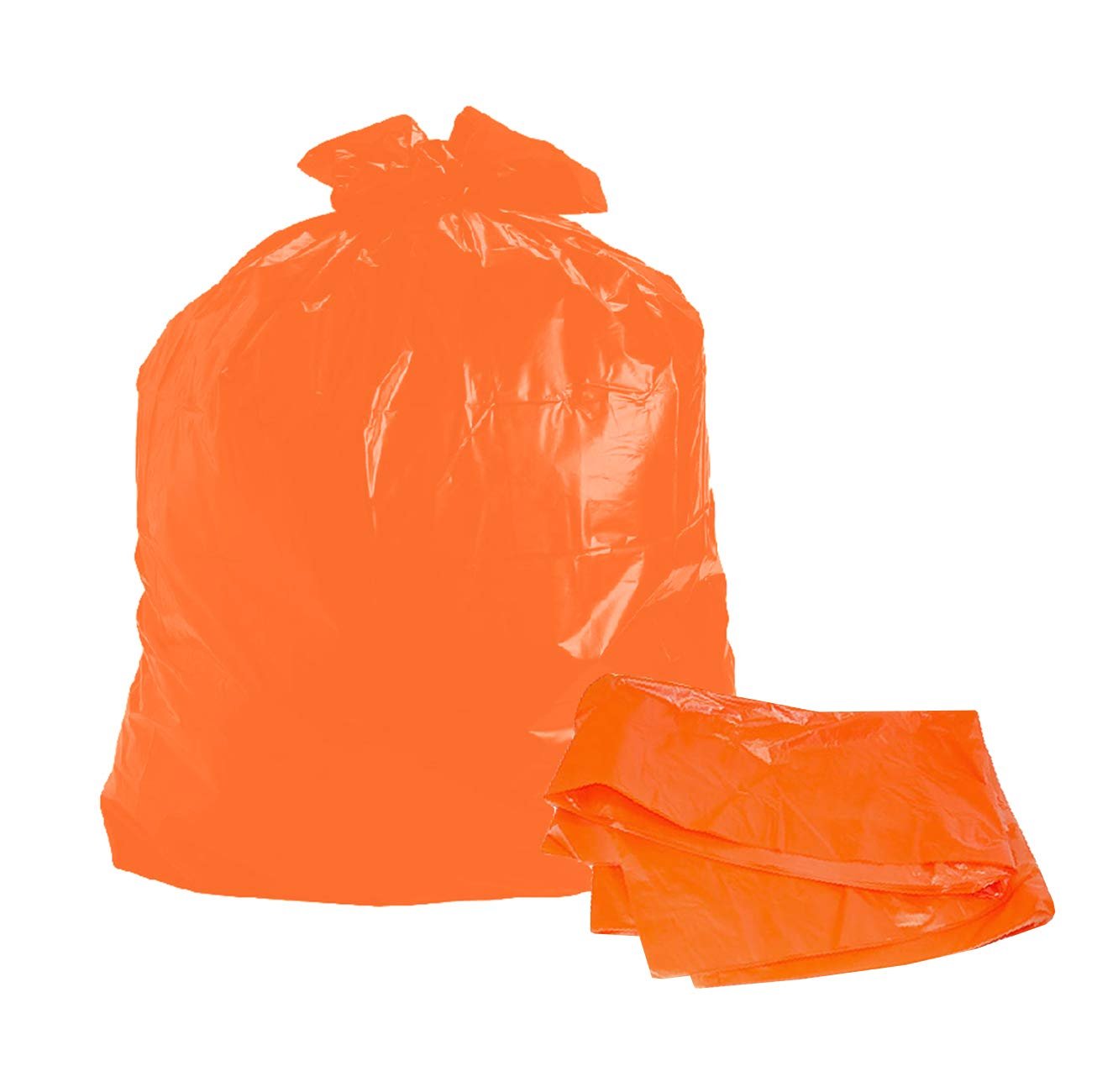 heavy duty orange trash bags