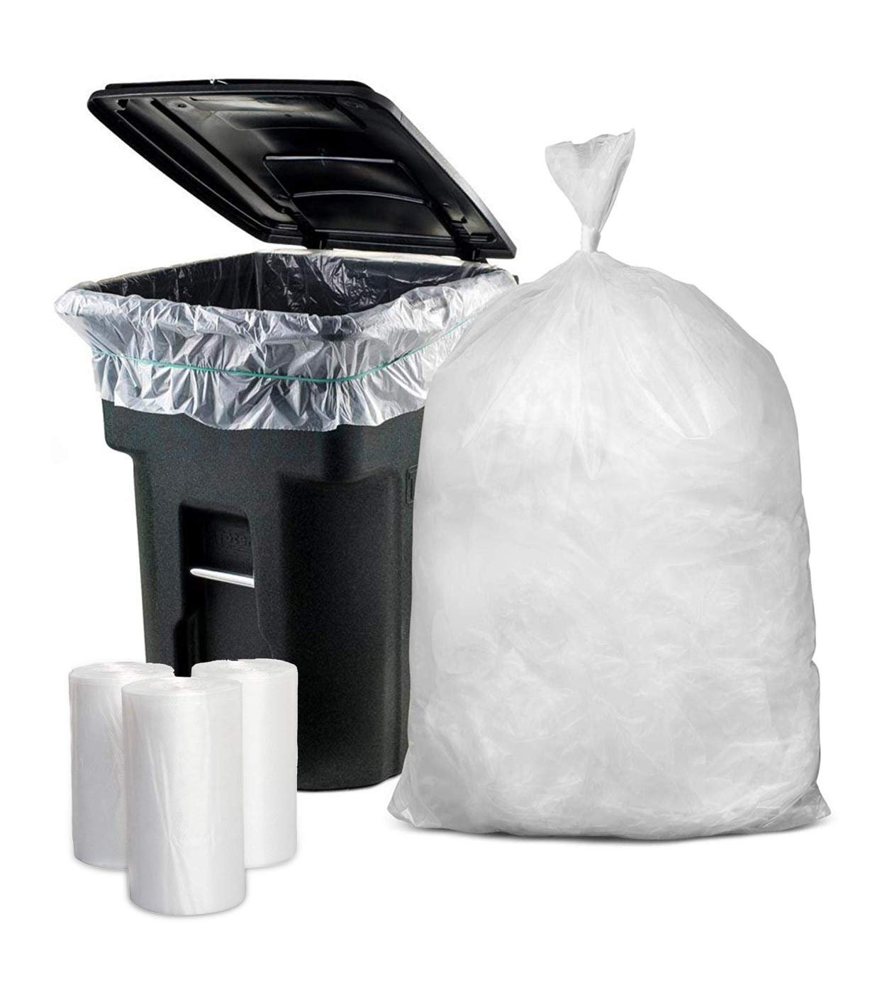 30 Gallon White Trash Bags Order Now   Medium 