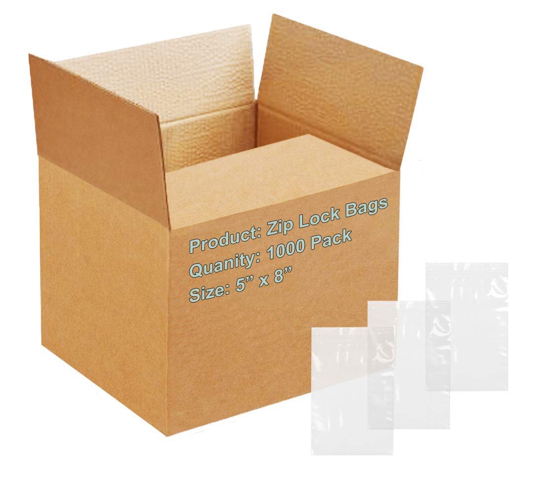 1000 Zip Lock Bags Clear Ultra Thick Seal Top Polyethylene Bags 2 Mil All Size - Picture 21 of 27