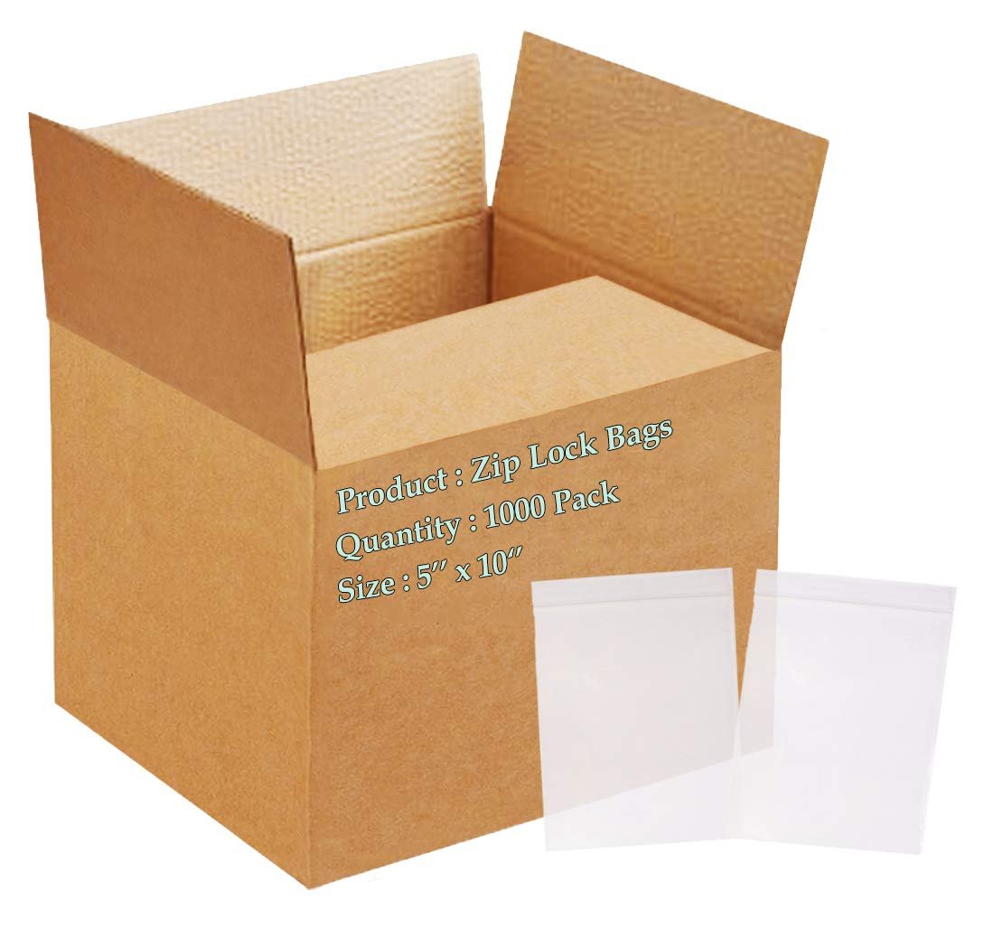 1000 Zip Lock Bags Clear Ultra Thick Seal Top Polyethylene Bags 2 Mil All Size - Picture 18 of 27