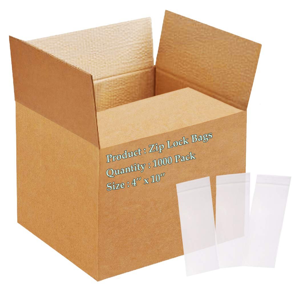 1000 Zip Lock Bags Clear Ultra Thick Seal Top Polyethylene Bags 2 Mil All Size - Picture 15 of 27