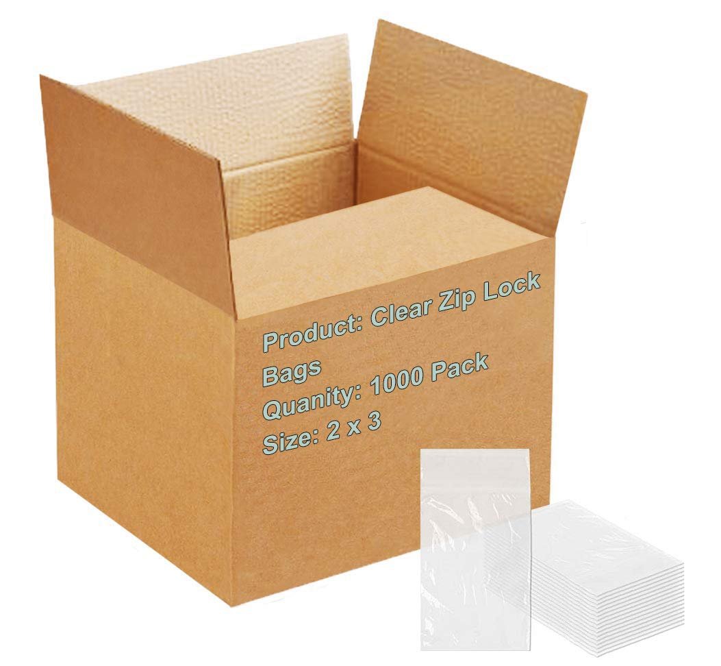 1000 Zip Lock Bags Clear Ultra Thick Seal Top Polyethylene Bags 2 Mil All Size - Picture 9 of 27