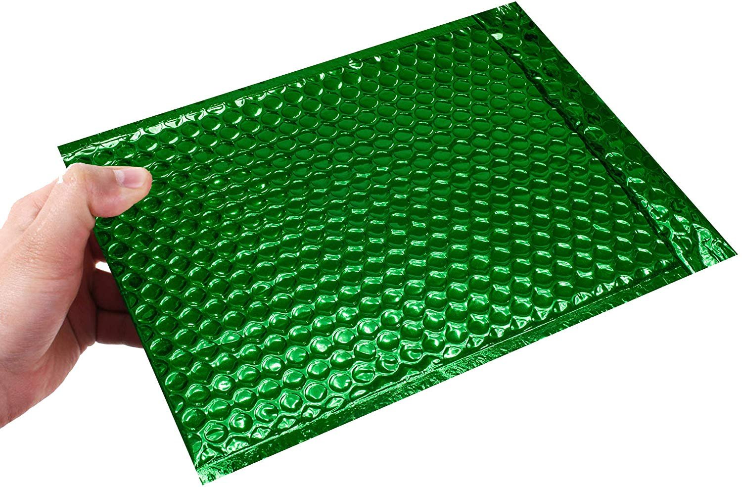 100 Metallic Bubble Mailers 8 X 11 Green Padded Envelopes