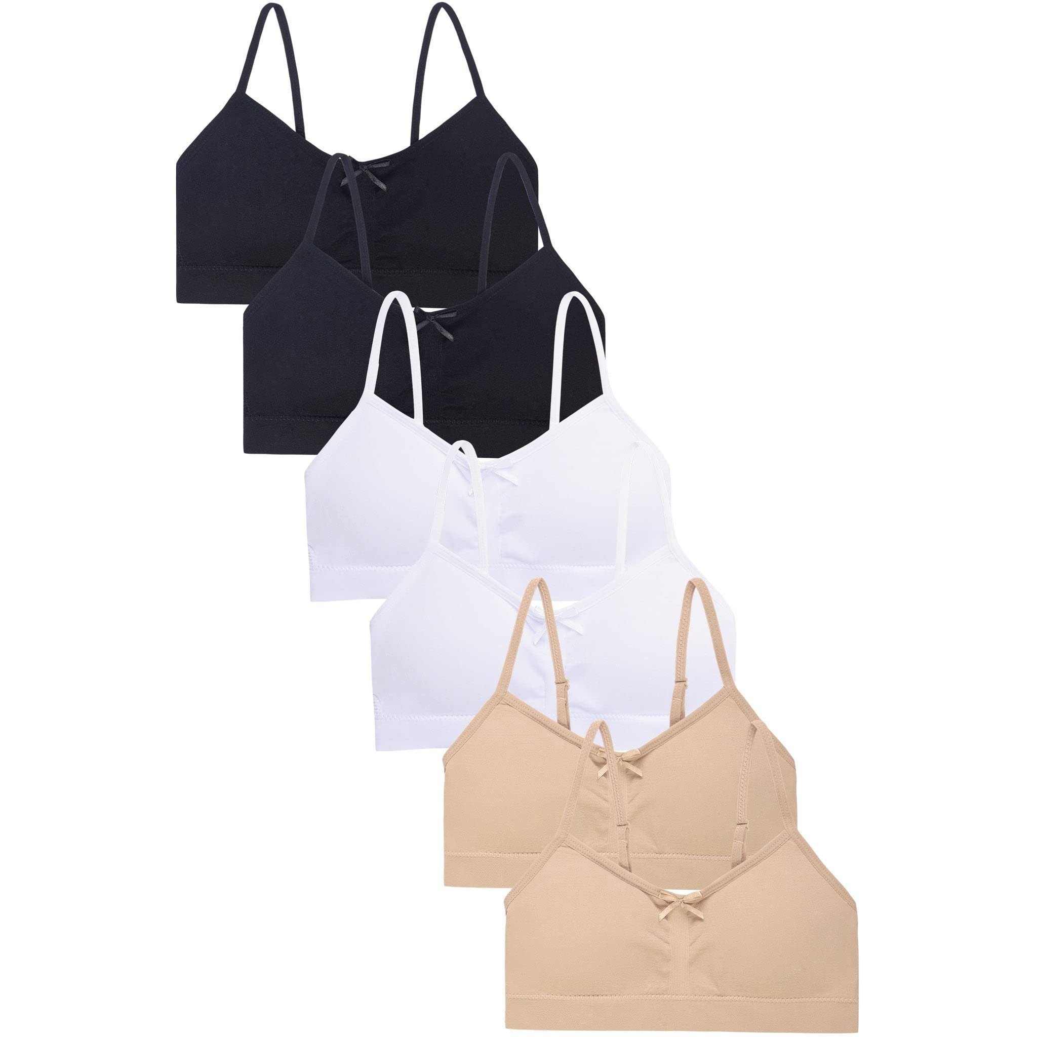 Girl's Soft Seamless Crop Brelette Training Bra (Pack of 6) - Picture 5 of 8
