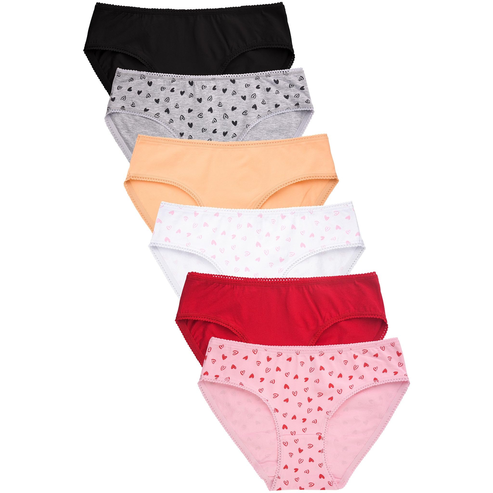 Mamia Women's Soft Breathable Cotton Bikini Brief Panties, Pack of 6 - Picture 15 of 18