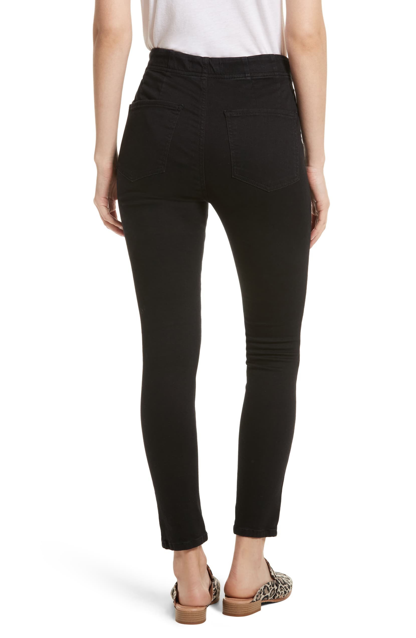 ankle jeggings black