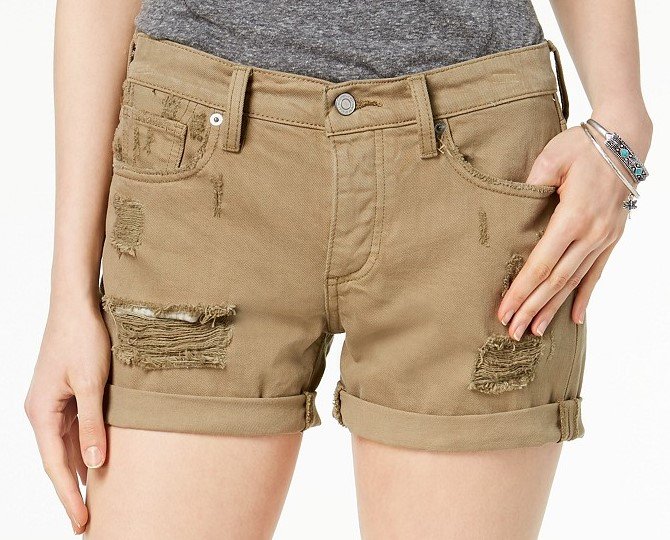 boyfriend shorts cotton