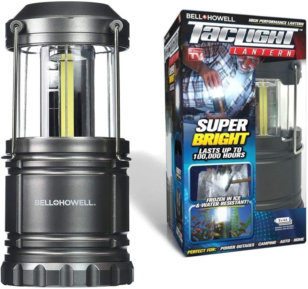 Bell + Howell Taclight Lantern Portable LED Collapsible Camping and Outdoor...