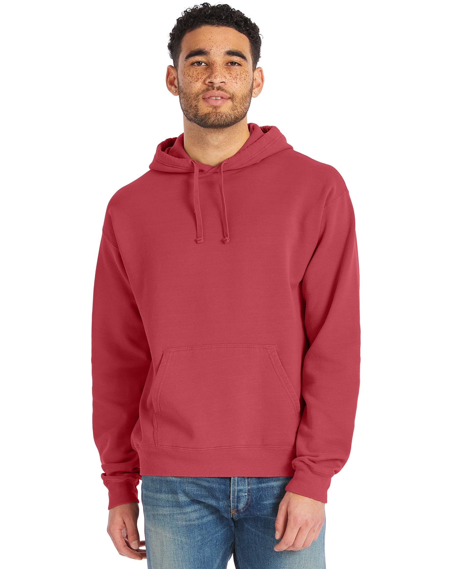Hanes Men's Comfortwash Garment Dyed Hoodie Sweatshirt, deep Forte Blue, Small - Picture 14 of 17