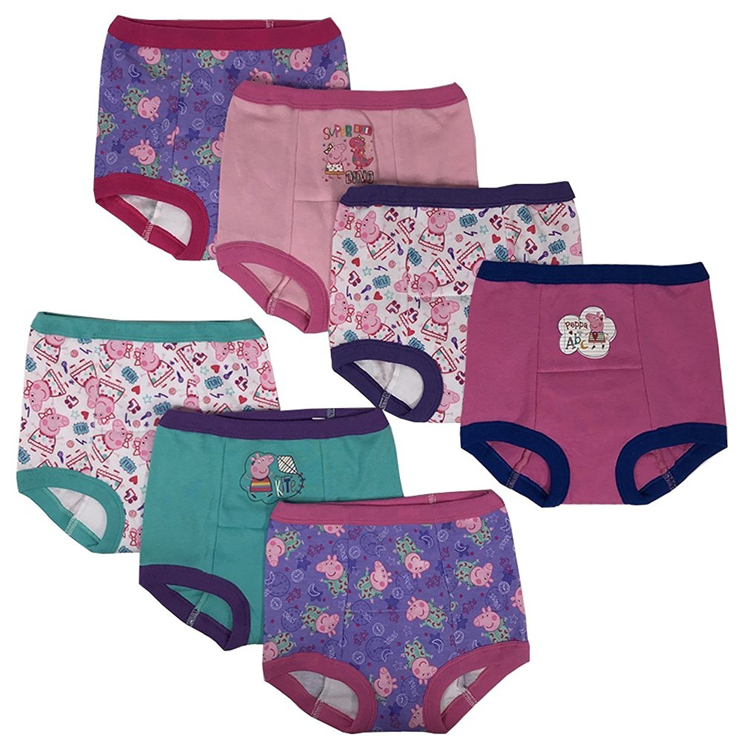 Peppa Pig Girls Potty Training Pants Panties Underwear Toddler 7-Pack Size 2T  3T 4T, Multi : : Clothing, Shoes & Accessories