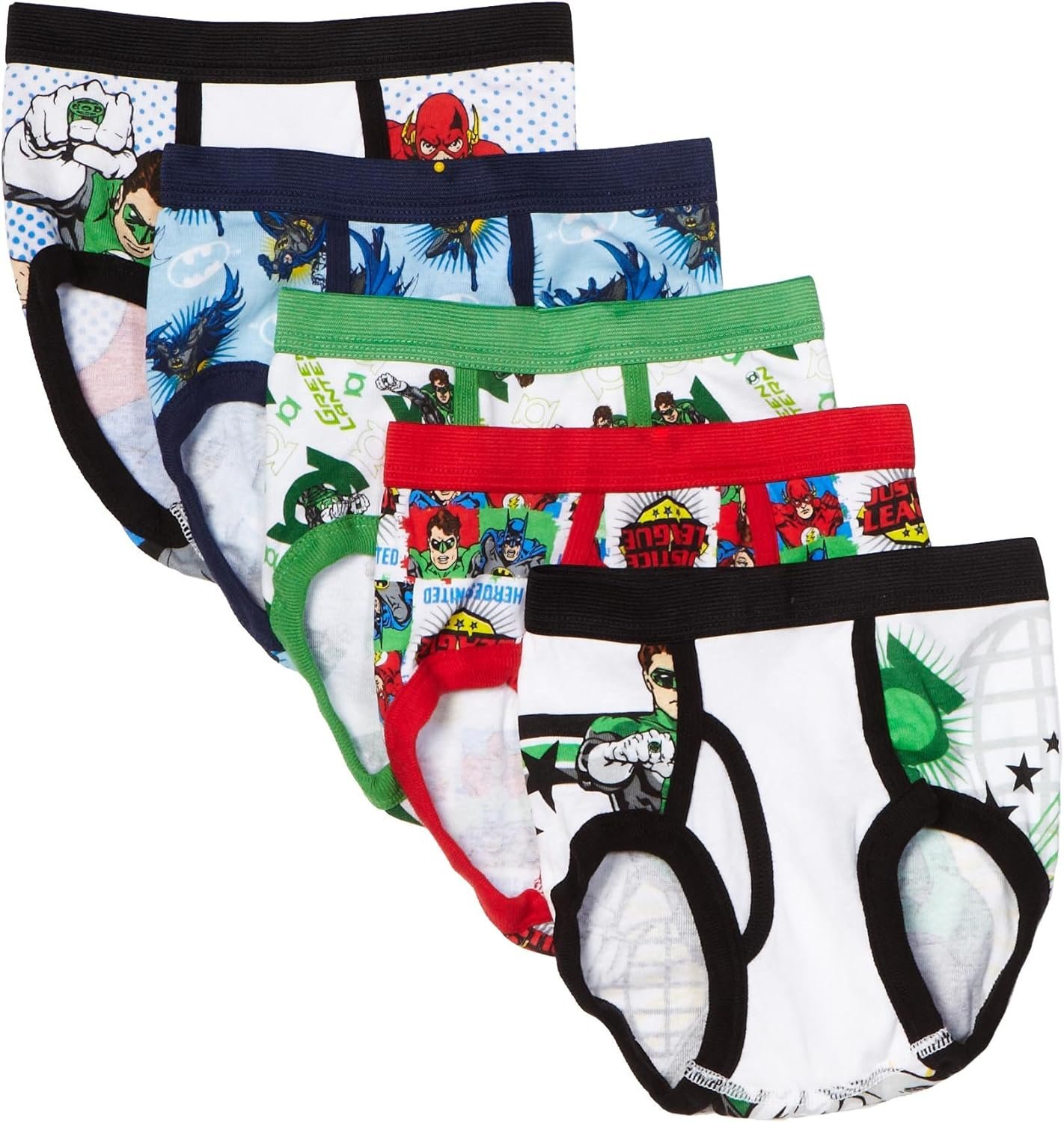 DC Comics Boys' 100% Cotton Briefs with Prints Including Superman, Batman,... - Picture 9 of 11