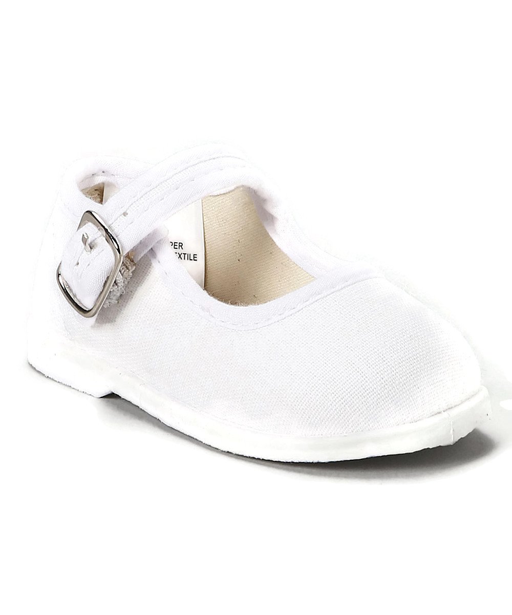 MARY JANES CANVAS SHOES Buckle Girls Infant Toddler 1-10 Red, Pink, Denim, White - Picture 8 of 8