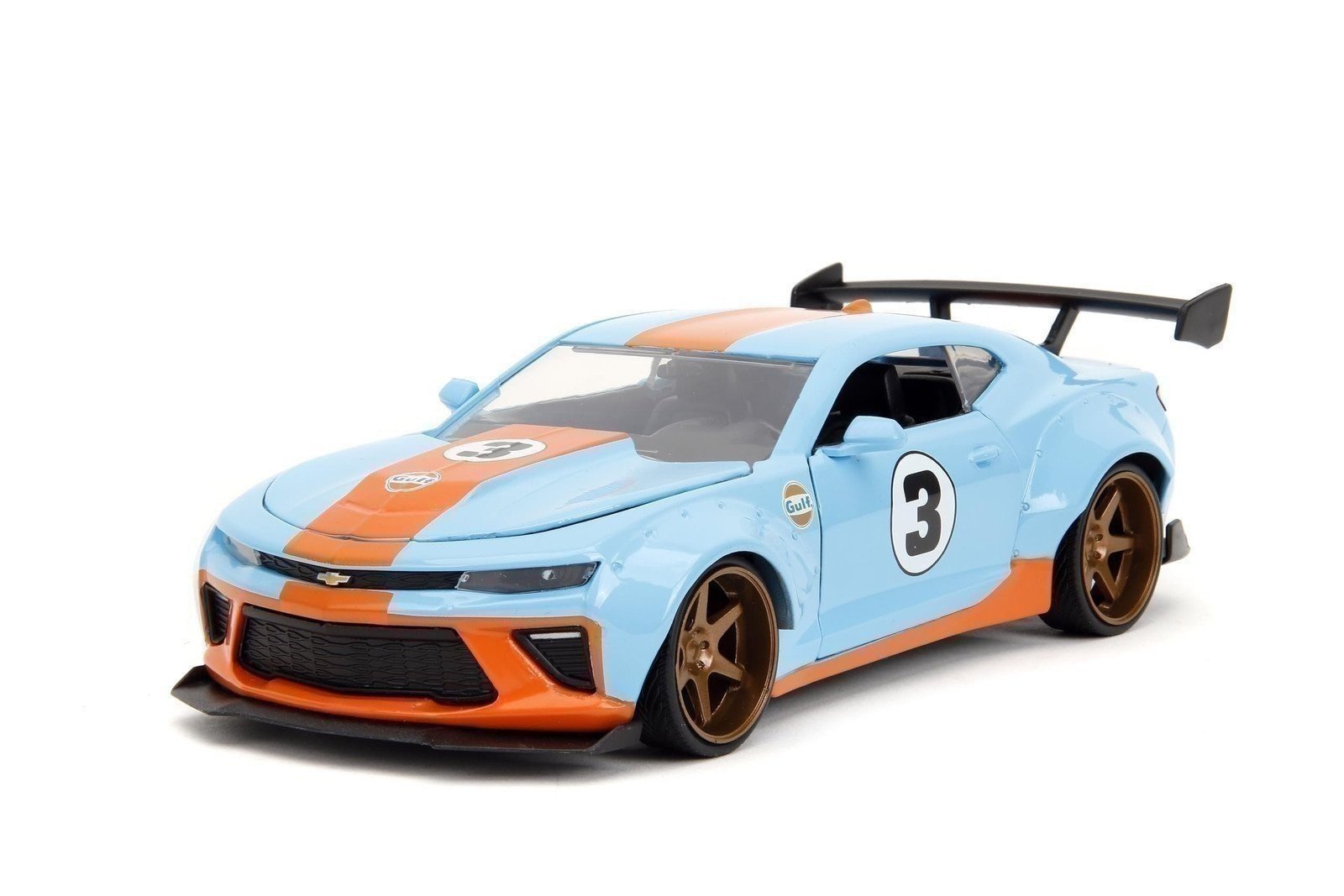 Jada Toys Big Time Muscle 1:24 2016 Chevy Camaro SS Widebody Gulf Die-Cast... - Bild 1 von 5