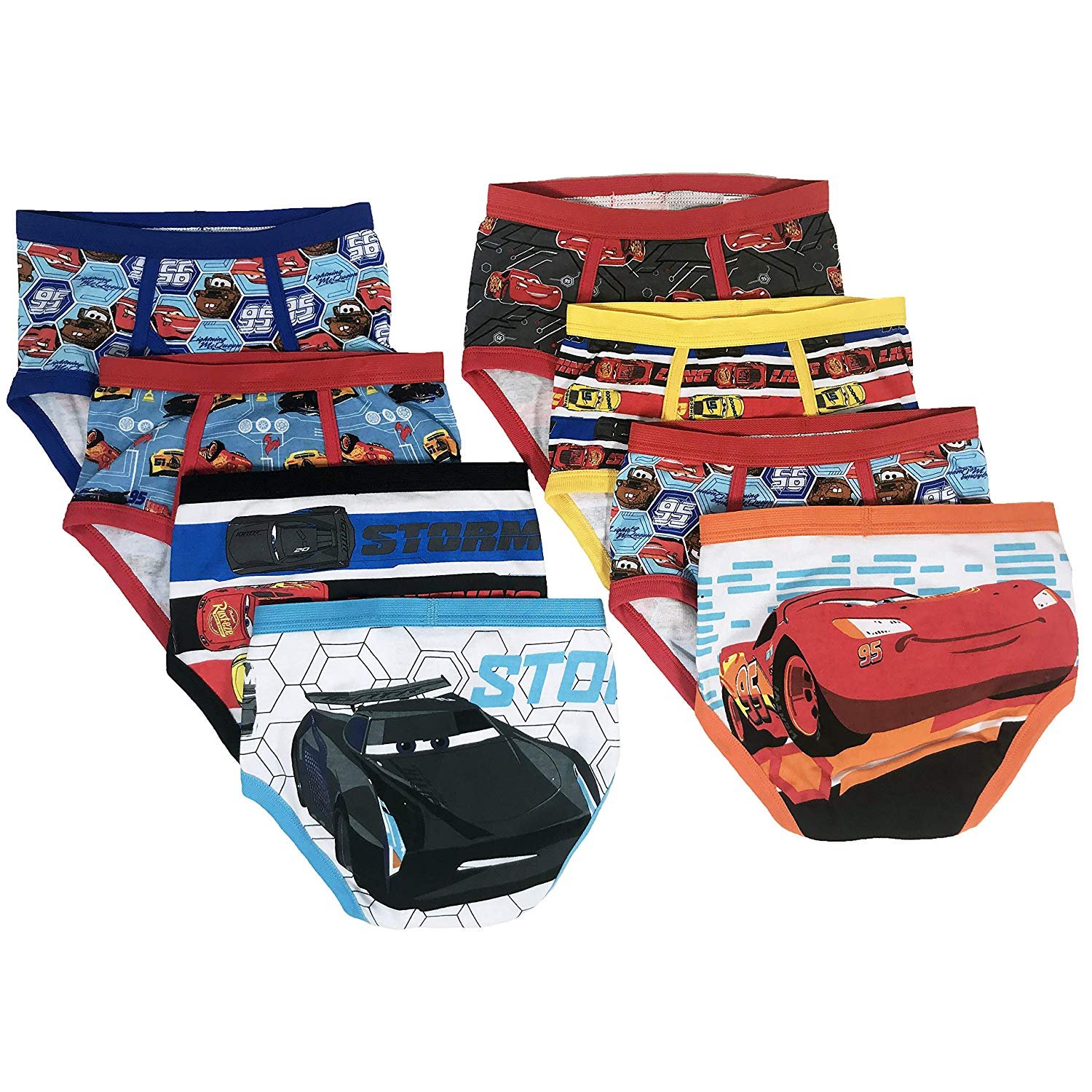 Hanes Disney Cars Lightning McQueen Underwear Briefs Size 4 NEW