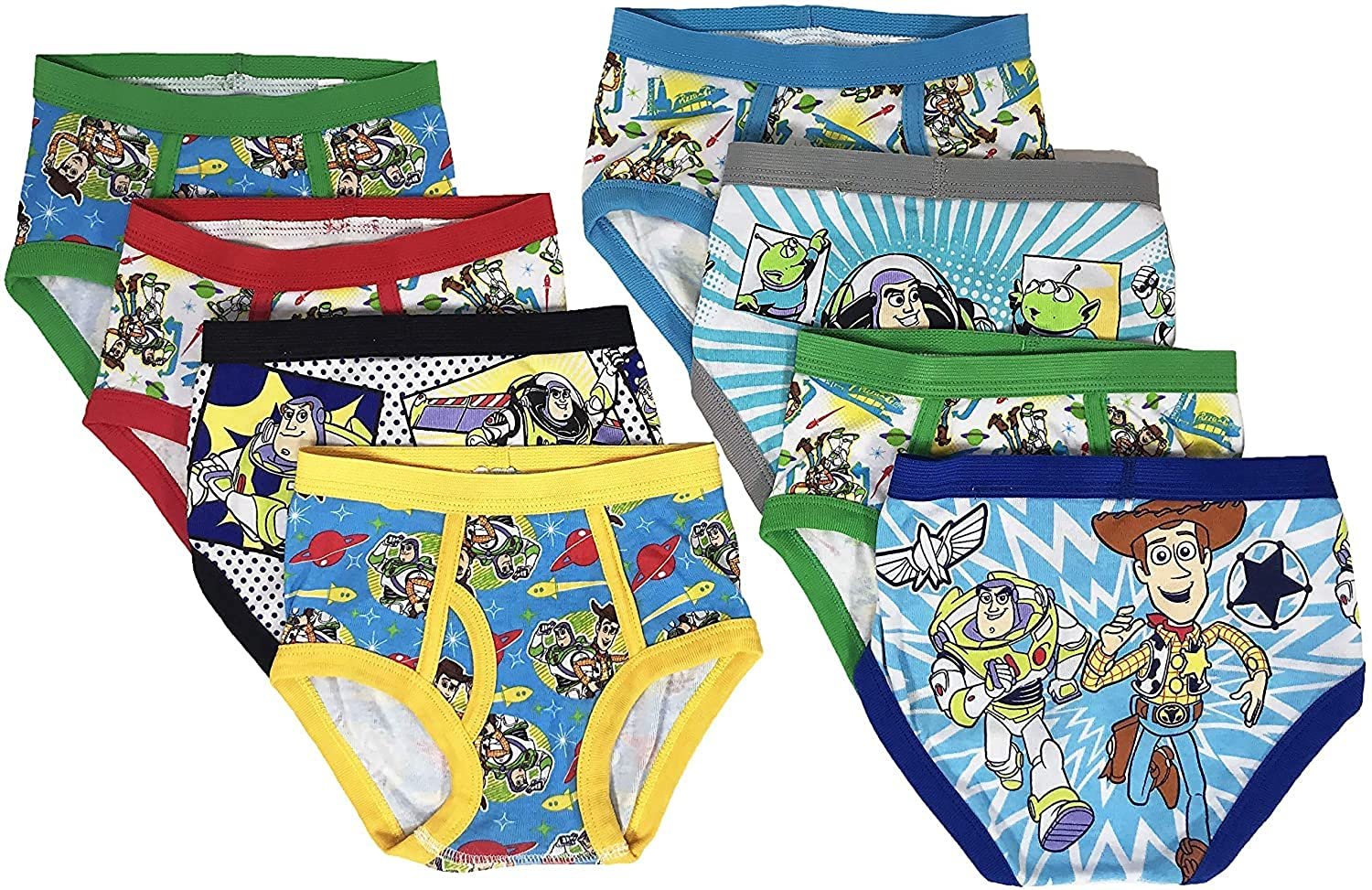 Boys Character Underwear 8-Pack Sizes 2T/3T, 4T, 4, 6, 8 Mickey, Blaze, Blippi - Picture 8 of 8