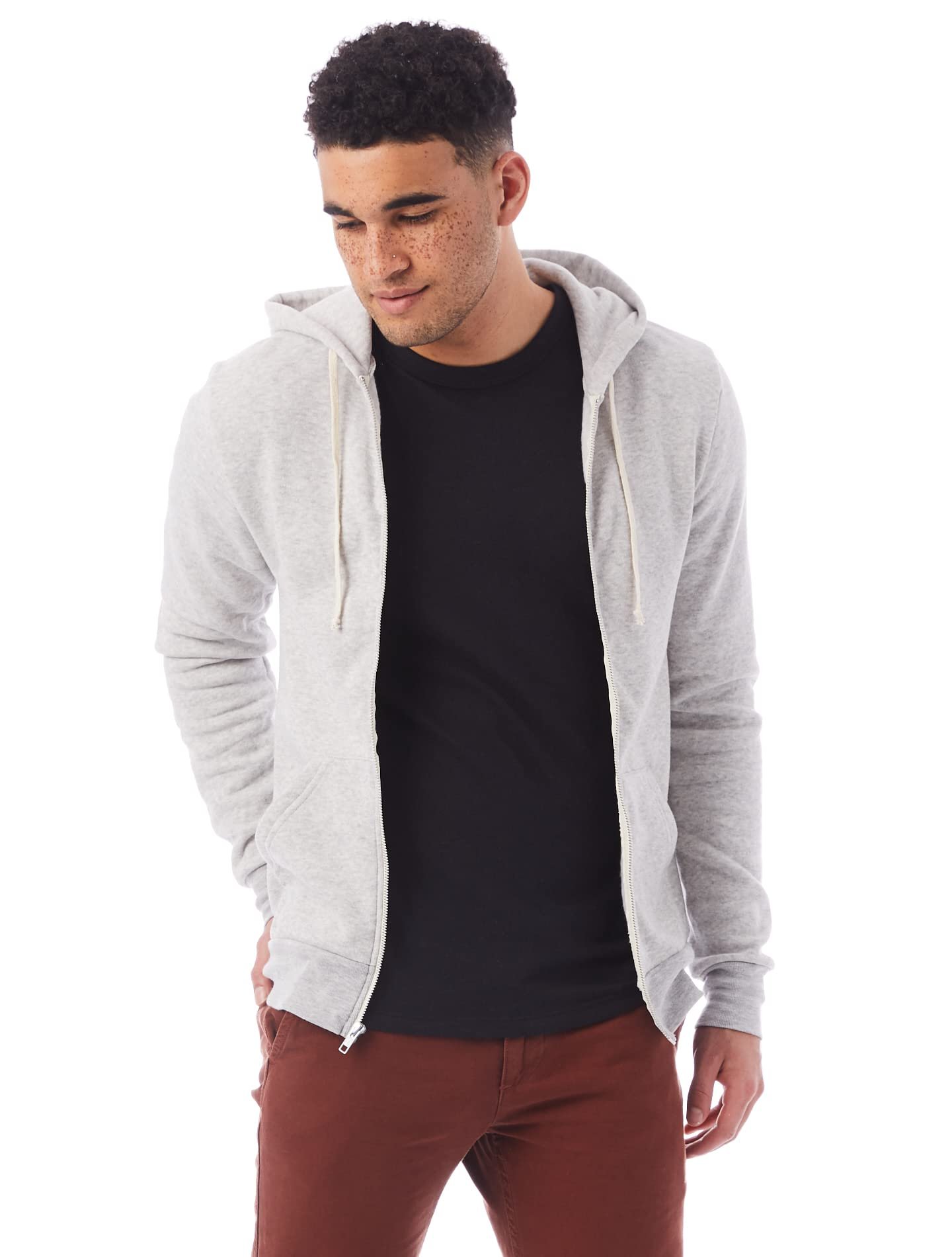 Alternative Apparel Hoodie All Gender Adult's Rocky Eco-Fleece Zip Sweatshirt - Picture 26 of 31