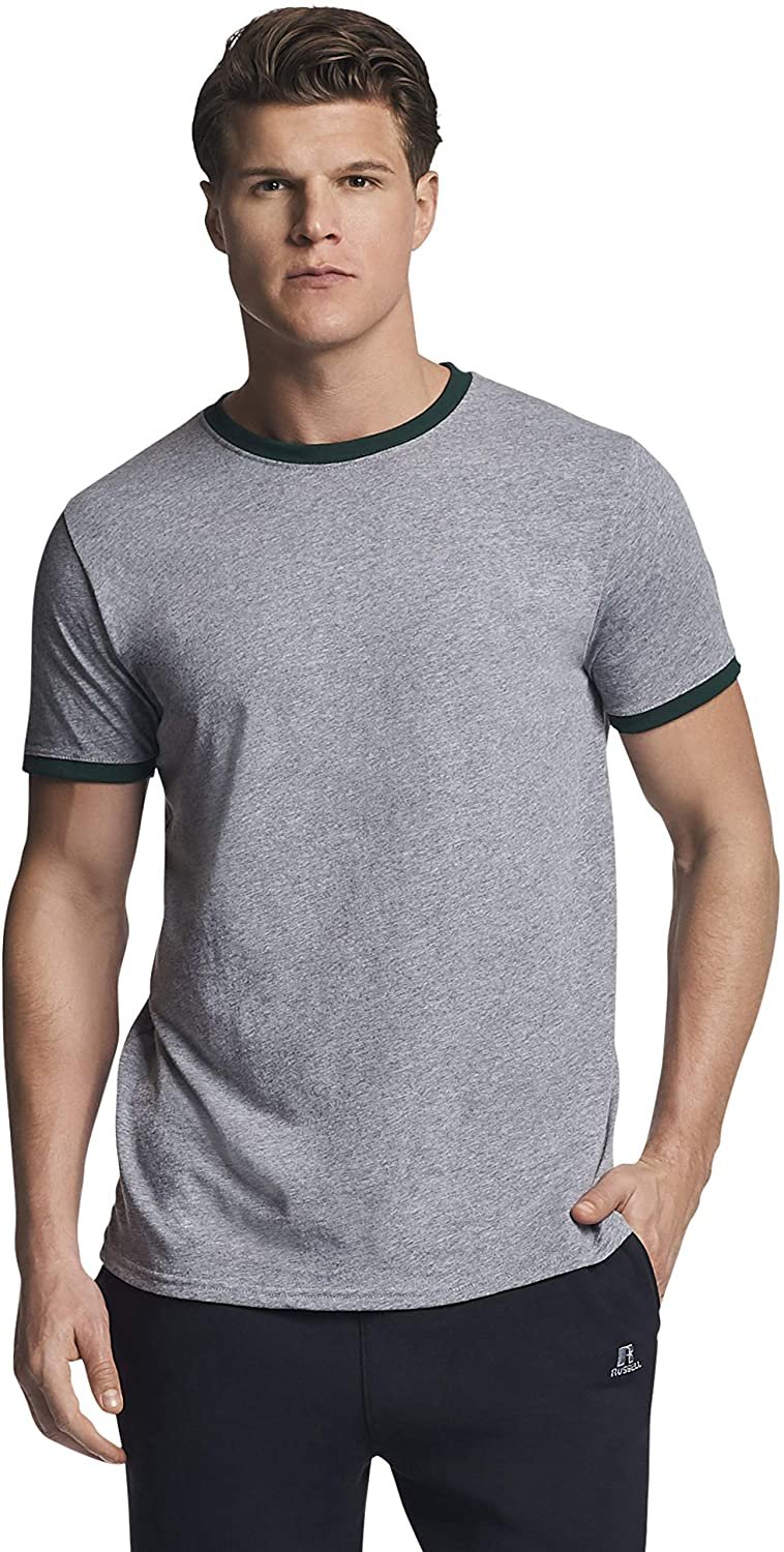 Russell Athletic Men's Cotton Performance Ringer T-Shirt - Picture 26 of 30