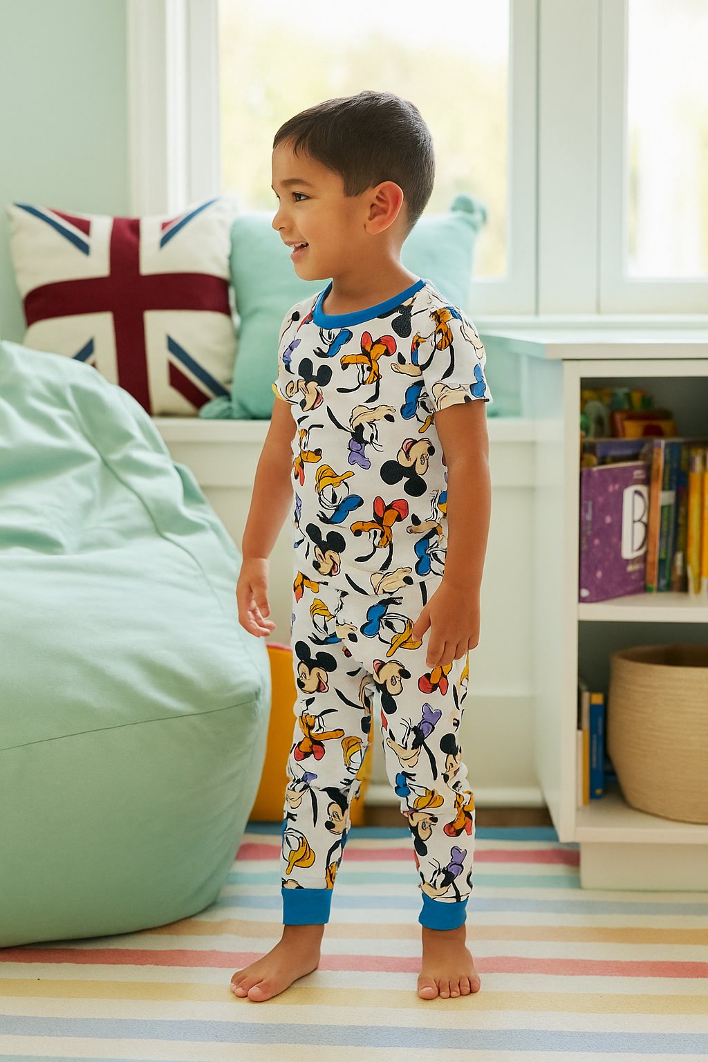 Centric Brands Disney Mickey Mouse Jungen Pyjama Set - Kurzarm Oberteil &... - Bild 5 von 10